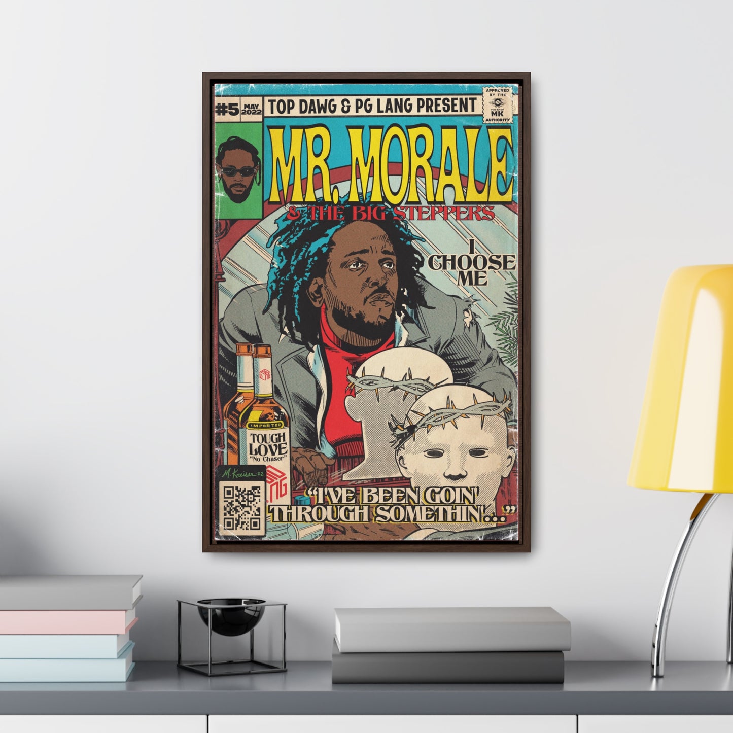 Kendrick Lamar - Mr. Morale & The Big Steppers - Gallery Canvas Wraps, Vertical Frame