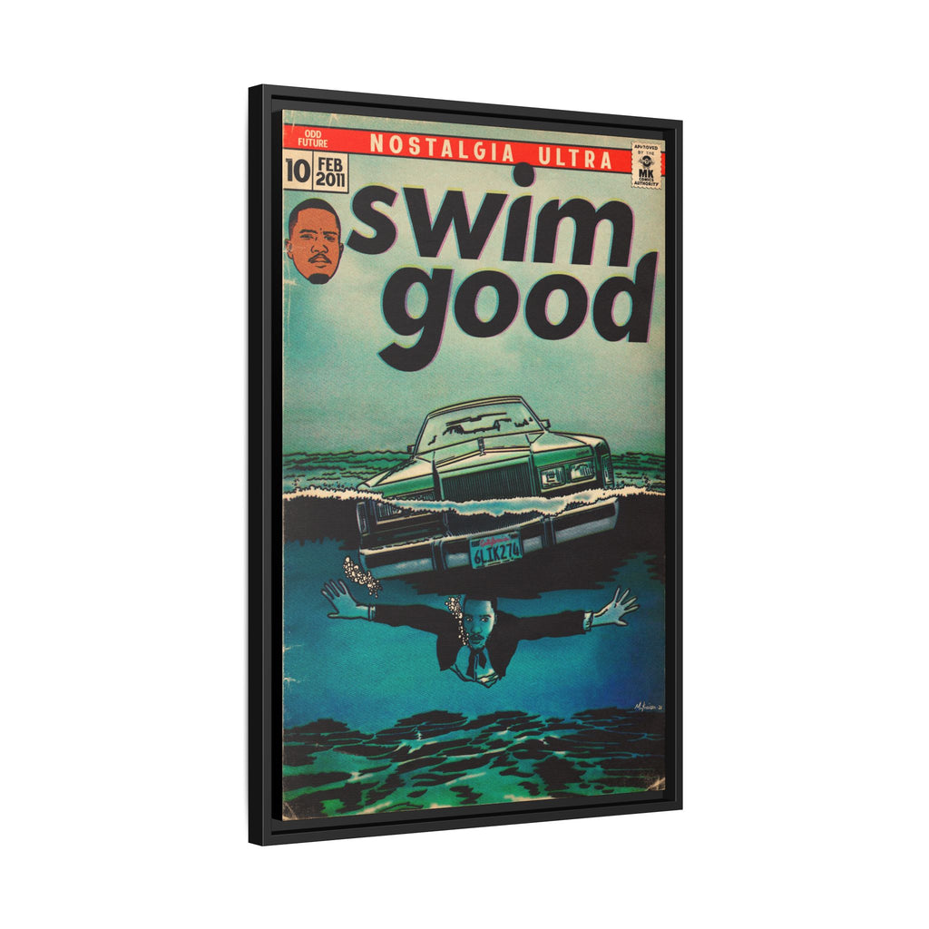 Swim Good - Matte Canvas, Framed (Multi-color)