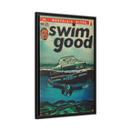 Swim Good - Matte Canvas, Framed (Multi-color)