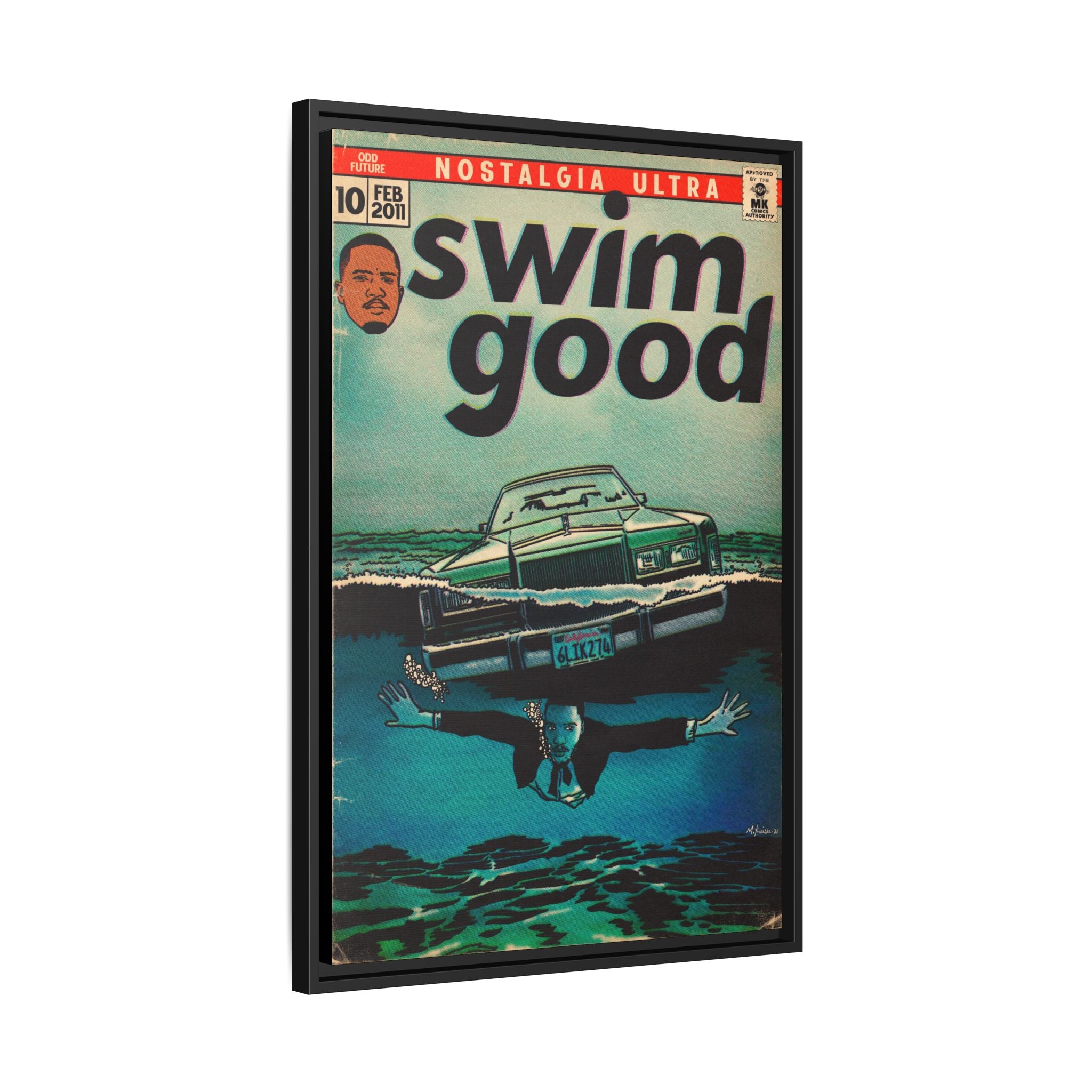 Swim Good - Matte Canvas, Framed (Multi-color)