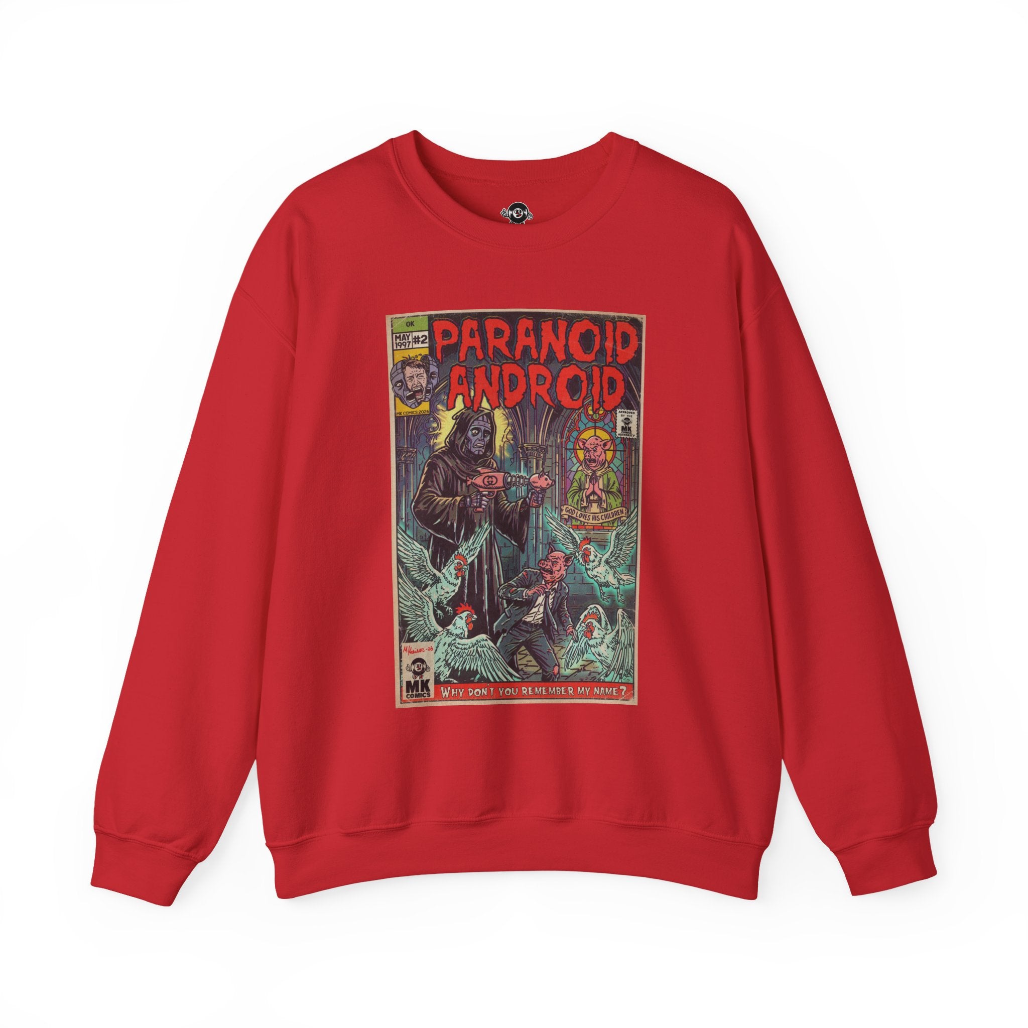 Paranoid Android - Unisex Heavy Blend™ Crewneck Sweatshirt