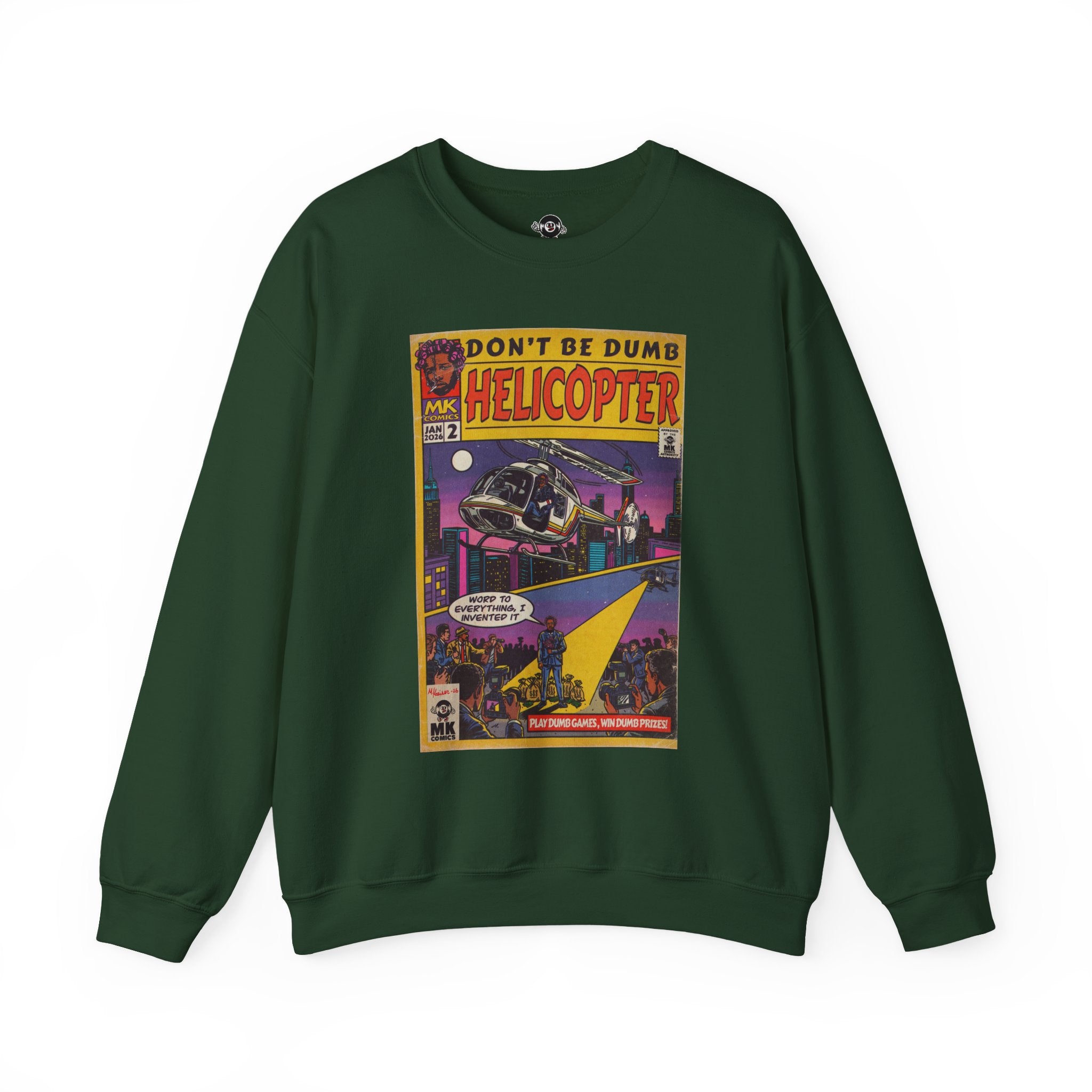 Helicopter - Unisex Heavy Blend™ Crewneck Sweatshirt