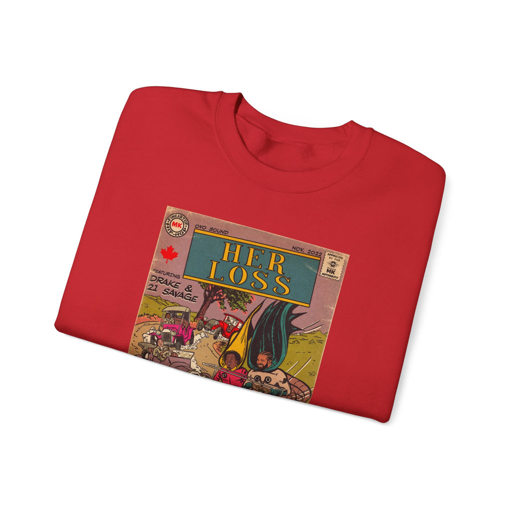 Her Loss - Unisex Heavy Blend™ Crewneck Sweatshirt