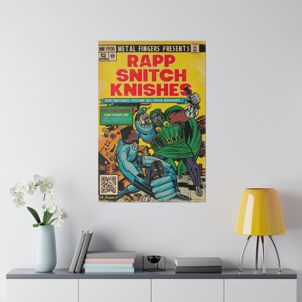 Rapp Snitch Knishes - Matte Canvas, Stretched