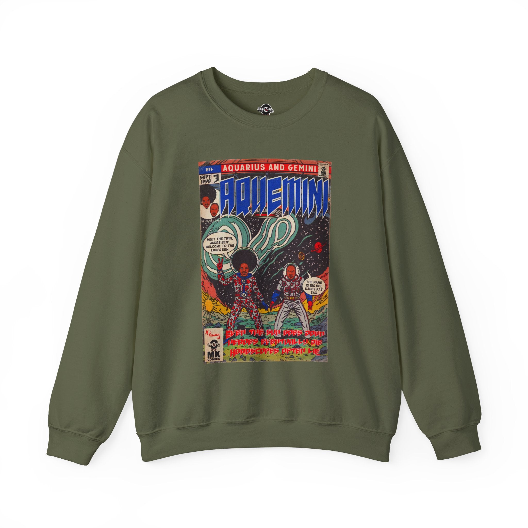 Aquemini - Comic Book Art - Unisex Heavy Blend™ Crewneck Sweatshirt