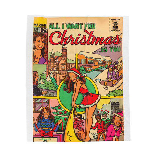 All I Want for Christmas... - Velveteen Plush Blanket