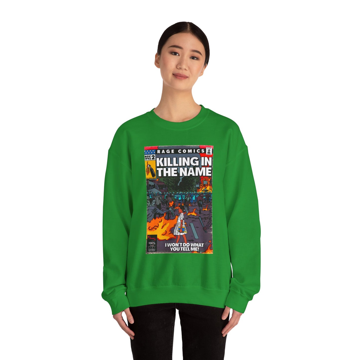 Rage - Killing In the Name - Unisex Heavy Blend™ Crewneck Sweatshirt