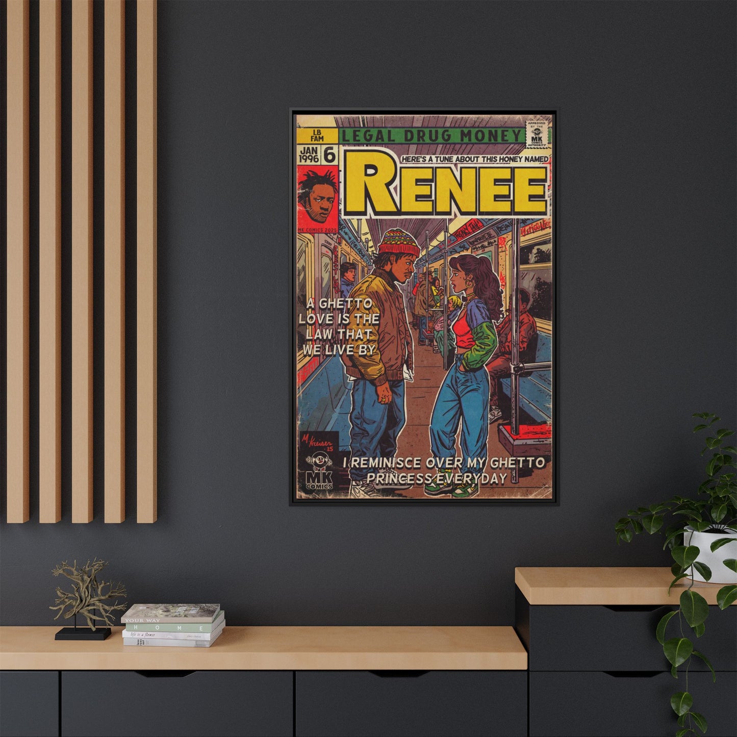 Lost Boyz - Renee - Matte Canvas, Framed (Multi-color)