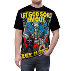 Let God Sort Em Out - Unisex Cut & Sew Tee (AOP)