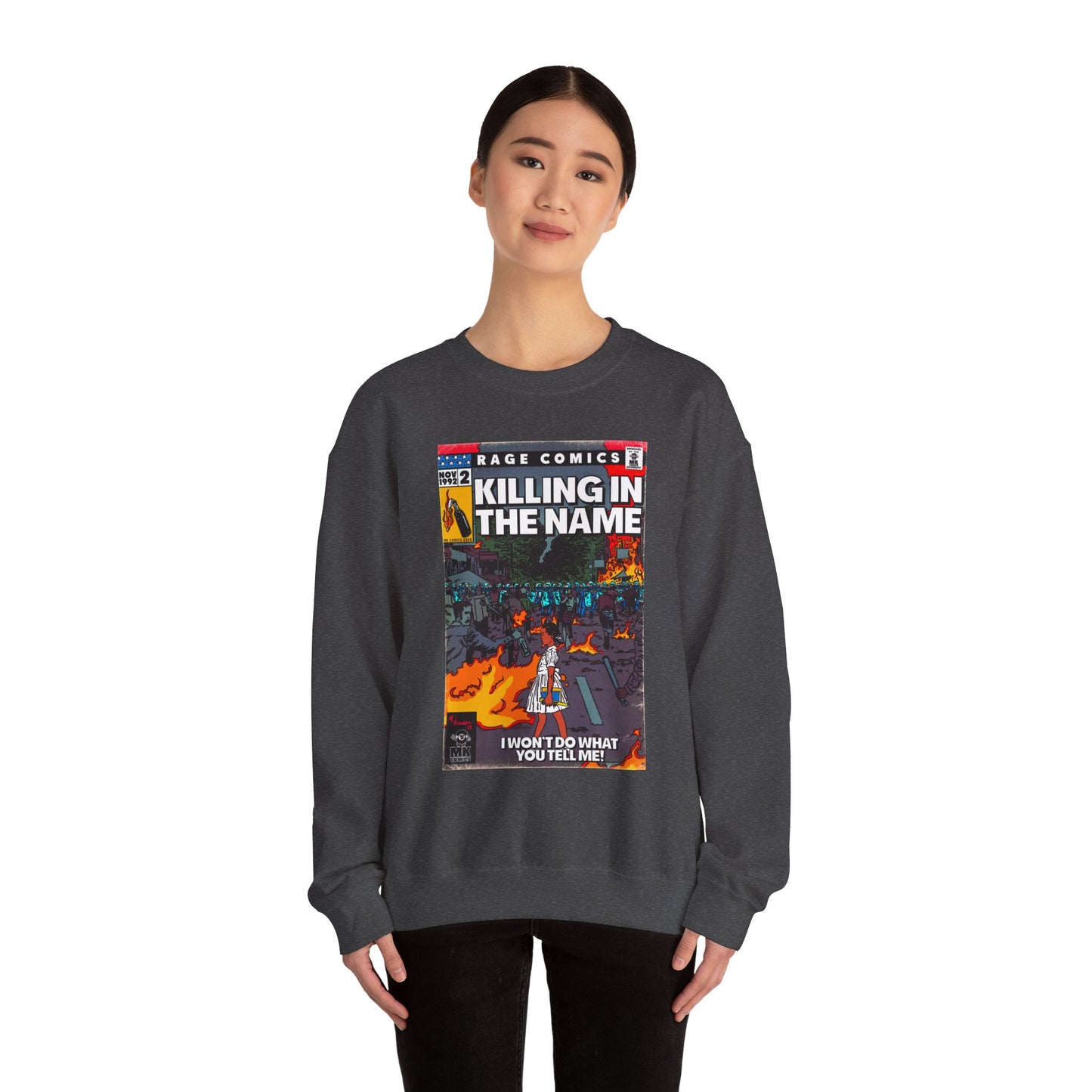 Rage - Killing In the Name - Unisex Heavy Blend™ Crewneck Sweatshirt