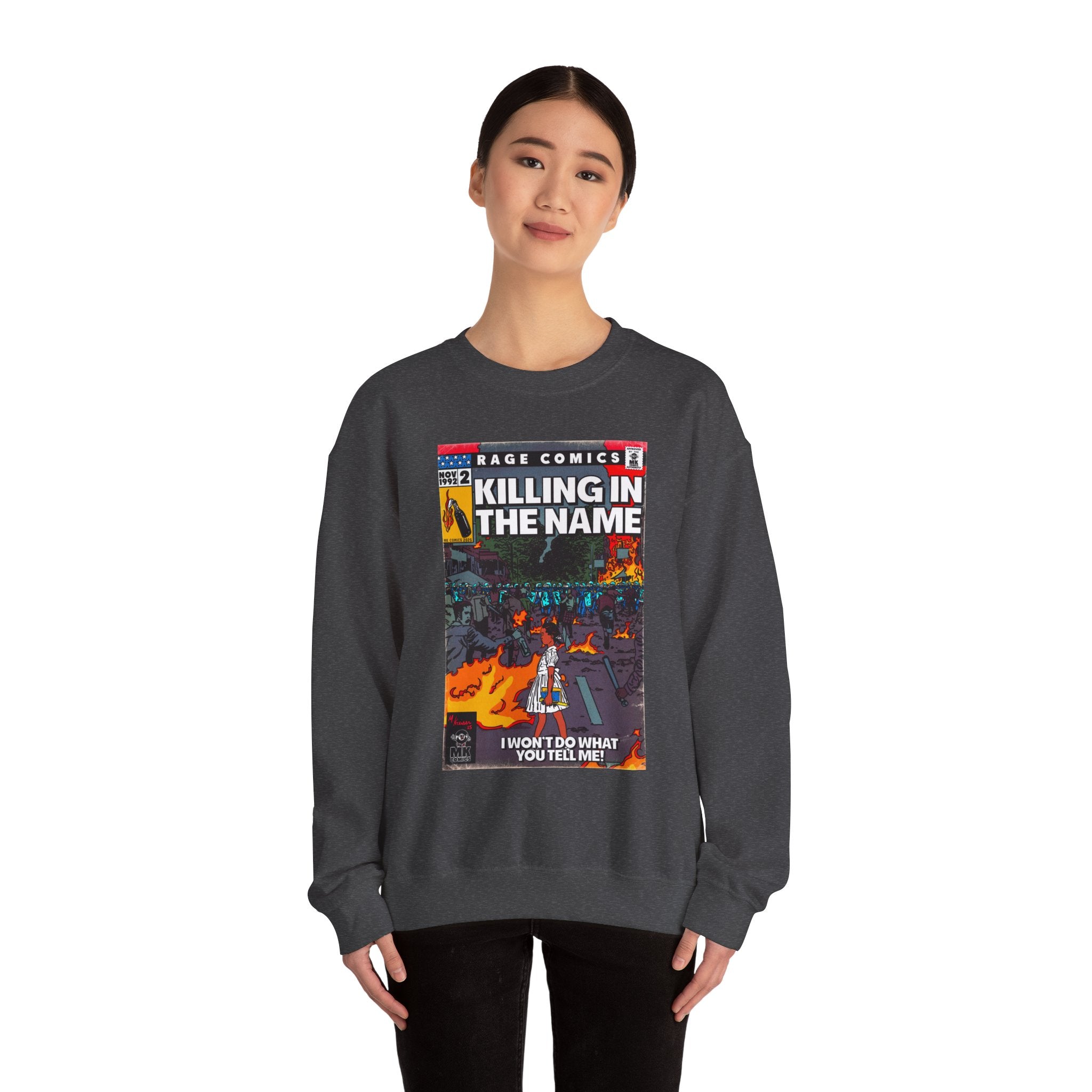 Rage - Killing In the Name - Unisex Heavy Blend™ Crewneck Sweatshirt