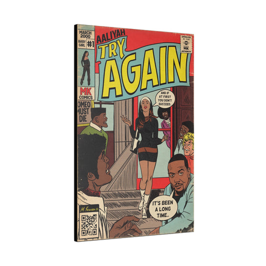 Try Again - Matte Canvas, Stretched