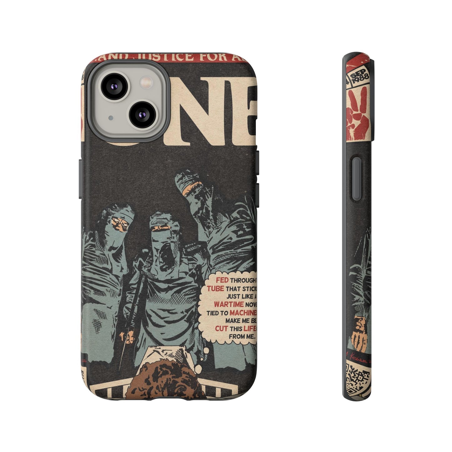 Metallica- One - Johnny Got His Gun Comic Book Art - Tough Phone Cases