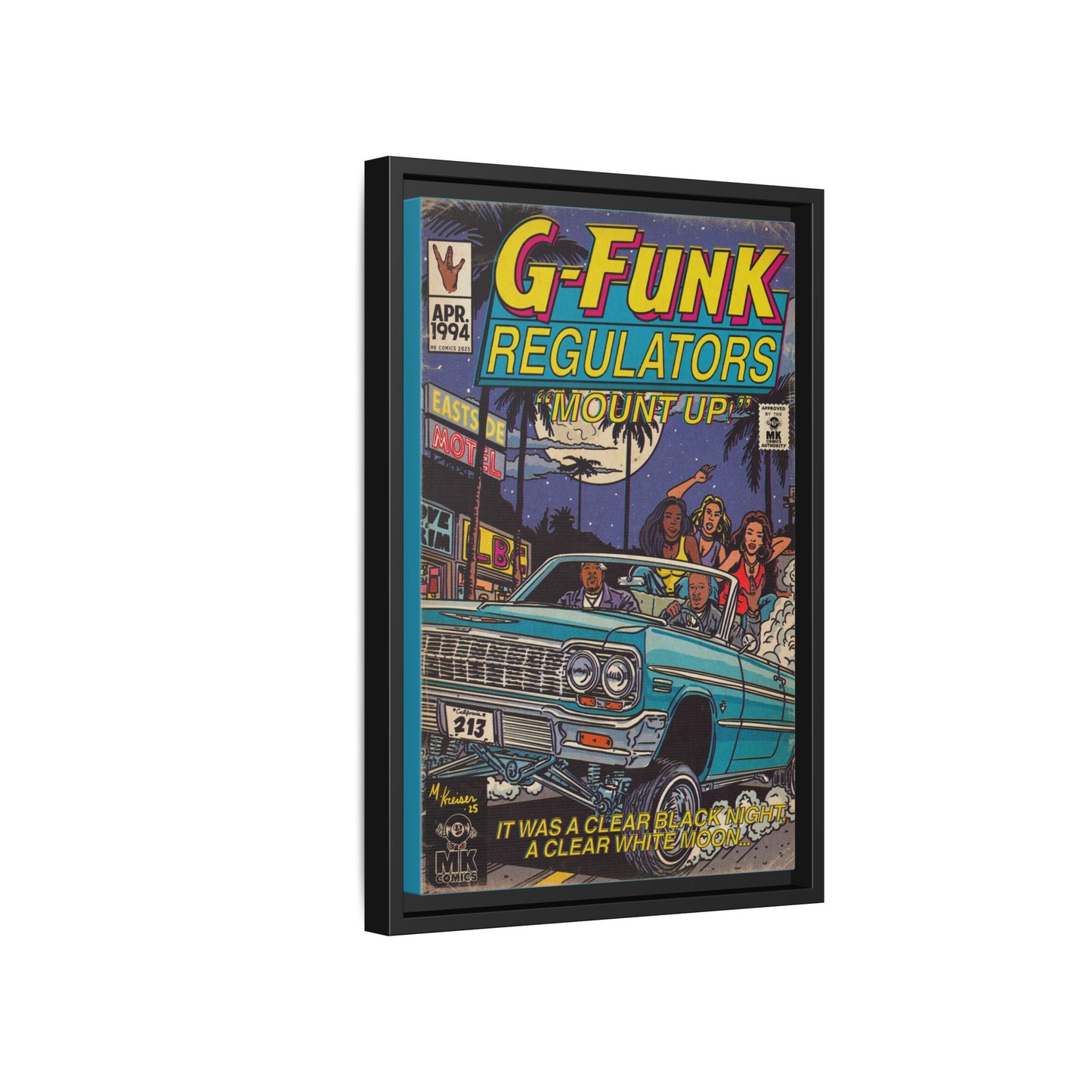 Regulate - Matte Canvas, Framed (Multi-color)