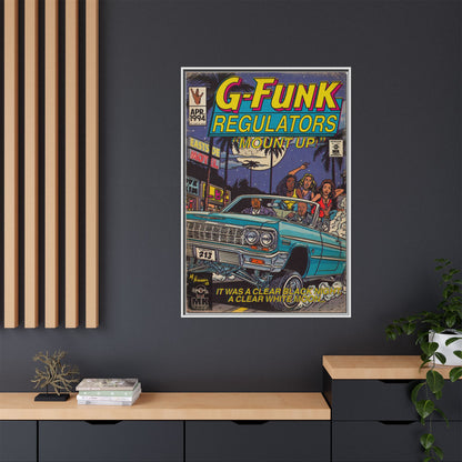 Regulate - Matte Canvas, Framed (Multi-color)