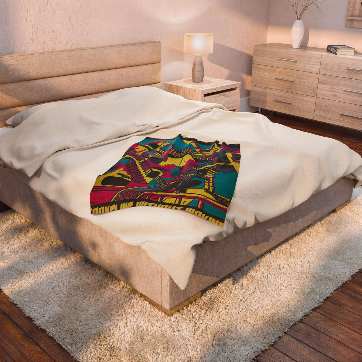 Virtual Insanity - Velveteen Plush Blanket