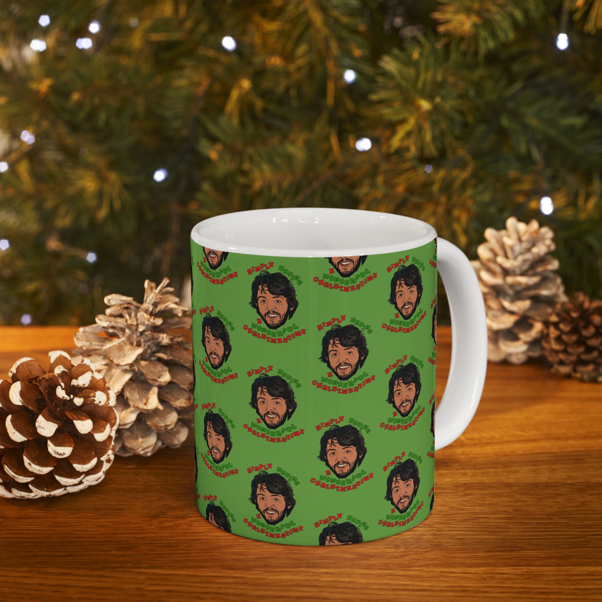 Simply Having a Wonderful Christmastime - Ceramic Mug, (11oz, 15oz)