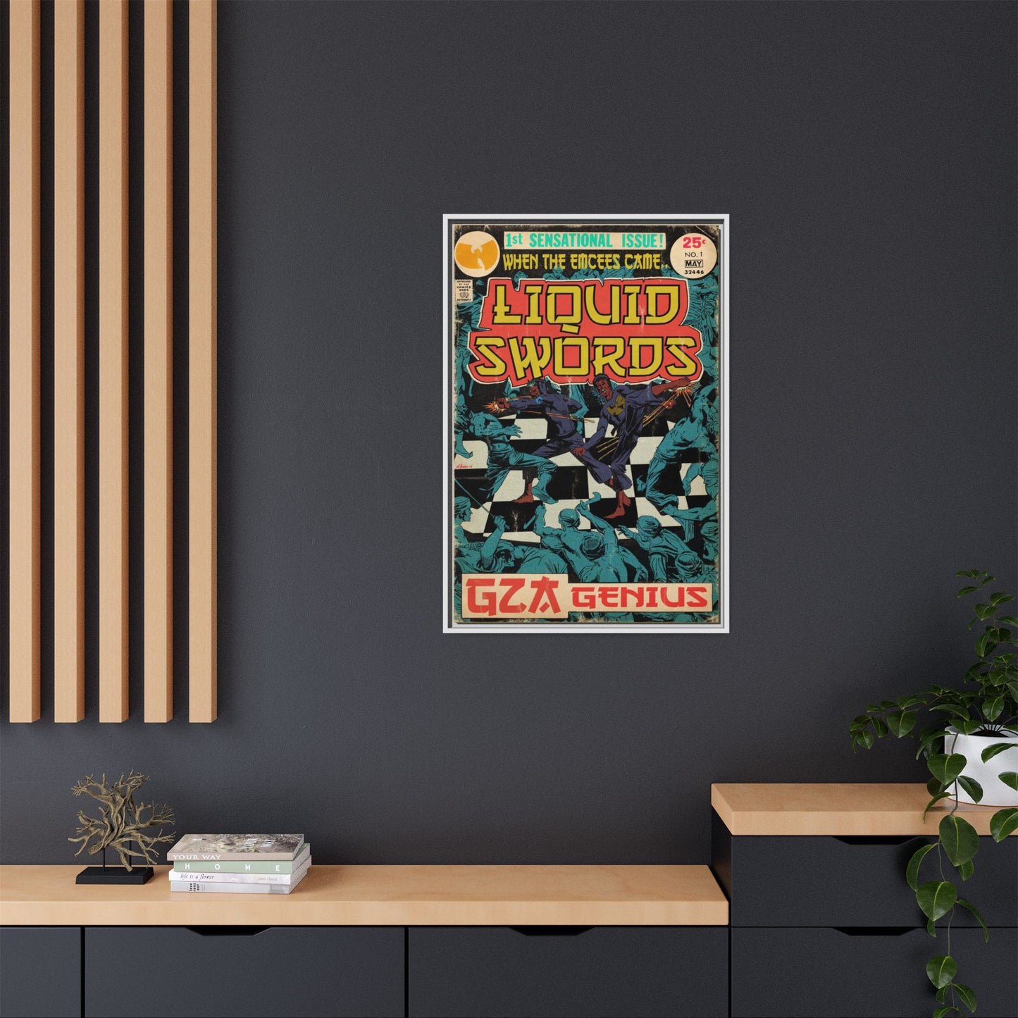 GZA/Genius - Liquid Swords - Gallery Canvas Wraps, Vertical Frame