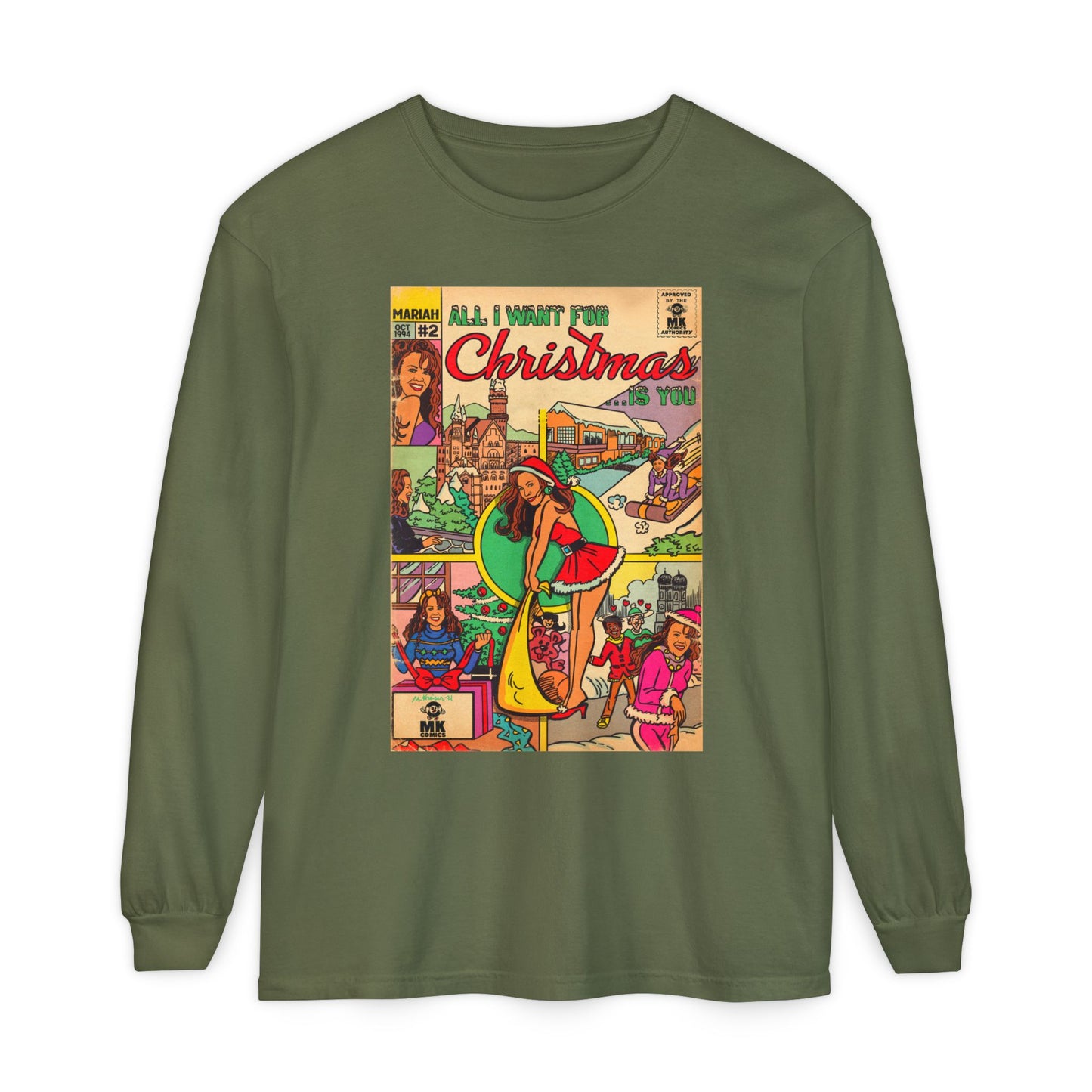 All I Want for Christmas.. - Unisex Comfort Colors Long Sleeve T-Shirt
