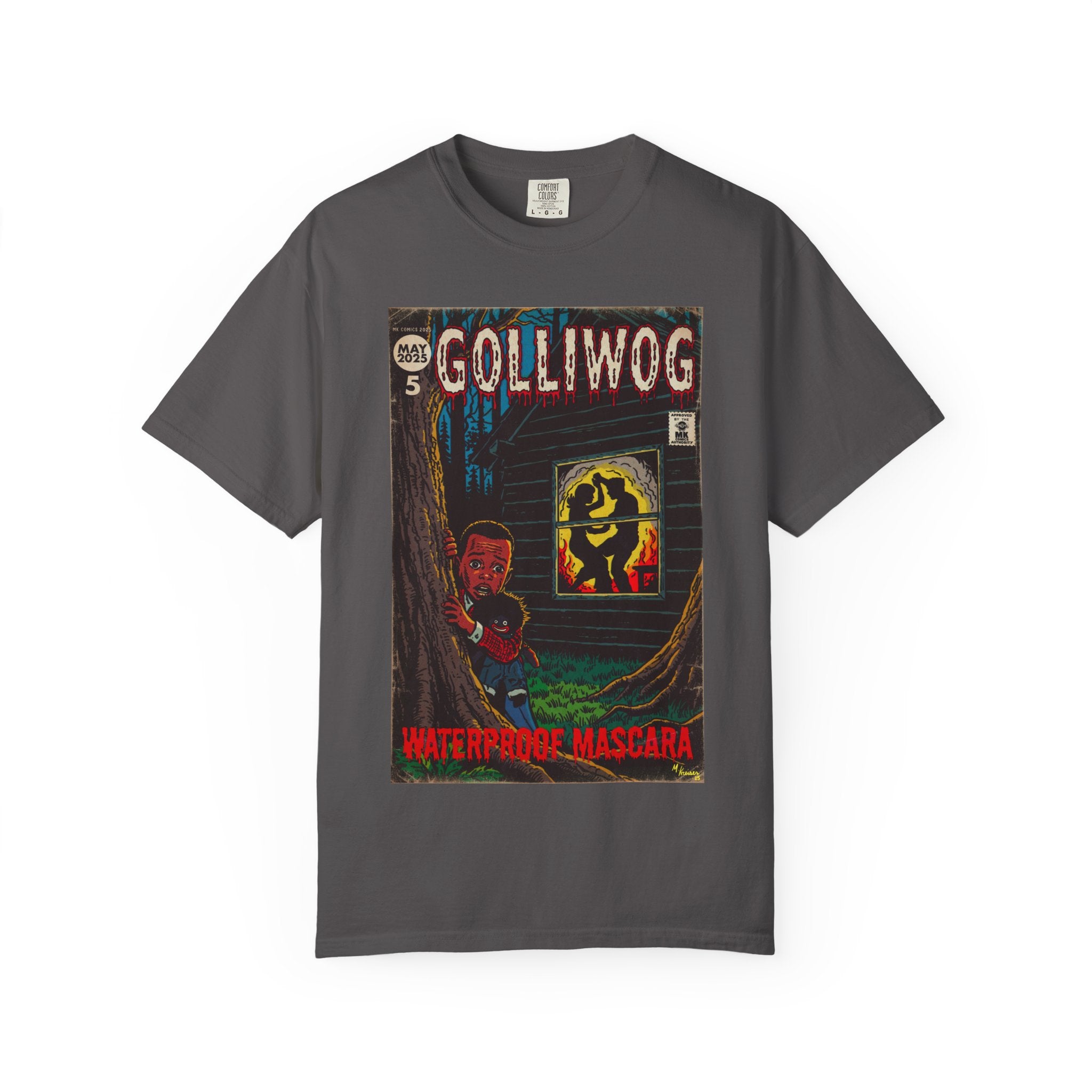 Waterproof Mascara - Golliwog - Unisex Garment-Dyed T-shirt