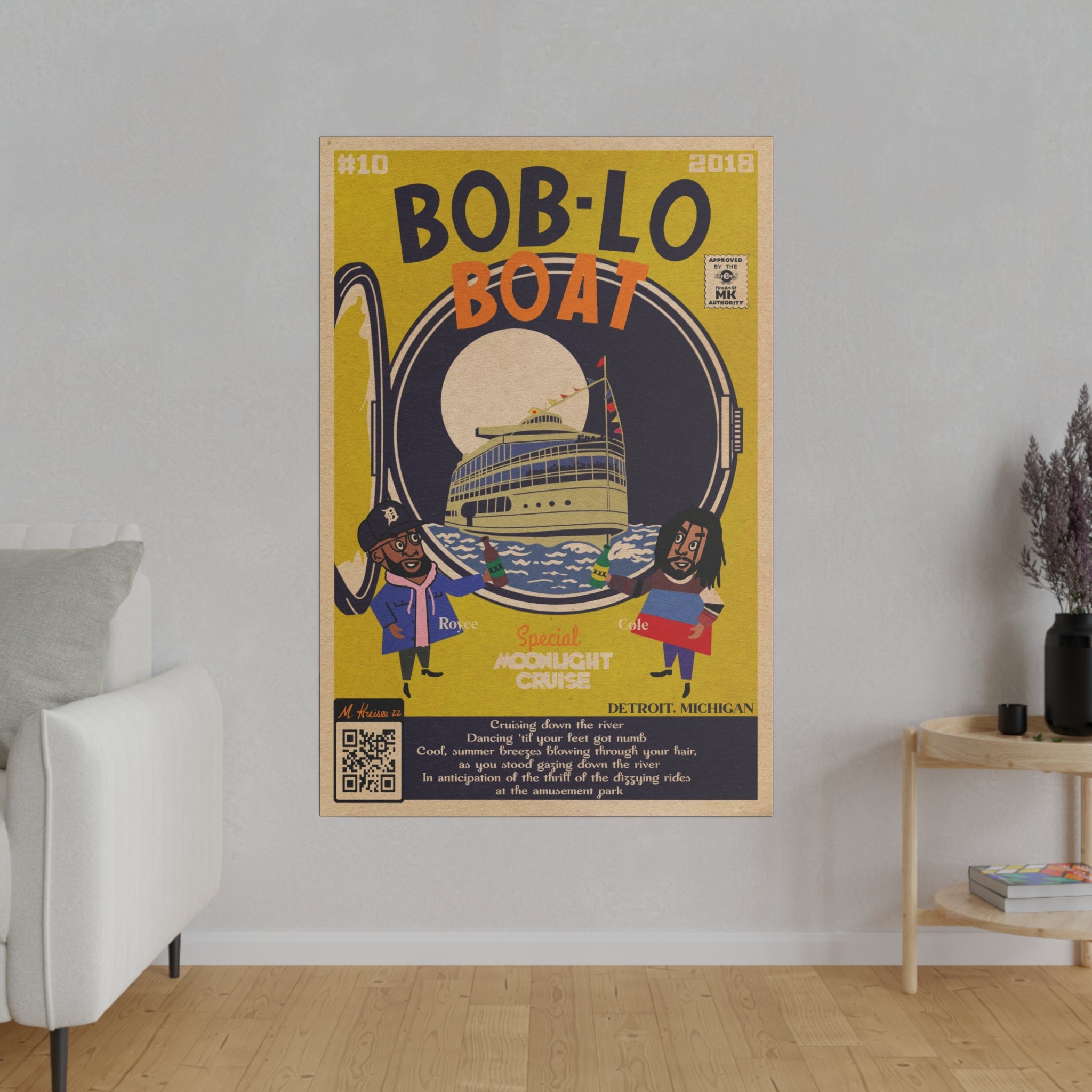 Boblo Boat - Matte Canvas, Stretched