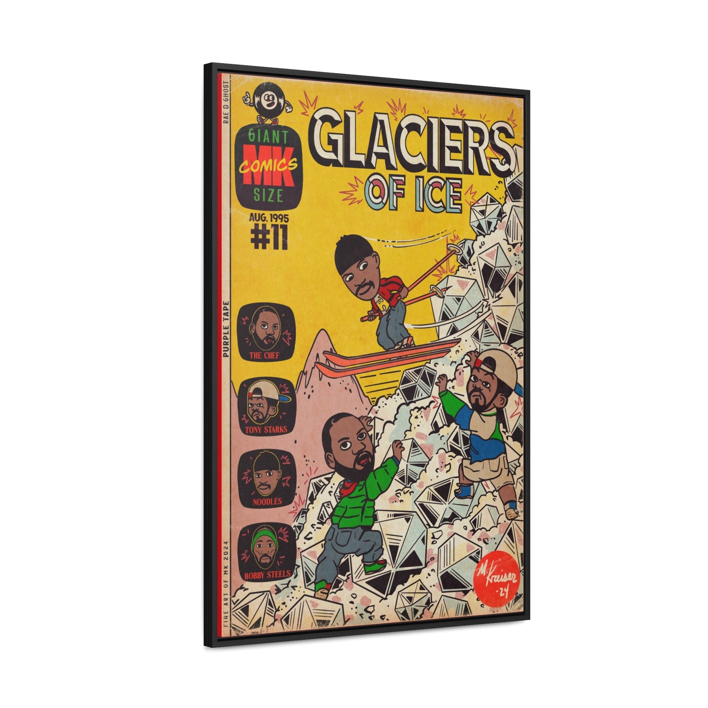Rae, Ghost, Masta - Glaciers of Ice - Gallery Canvas Wraps, Vertical Frame
