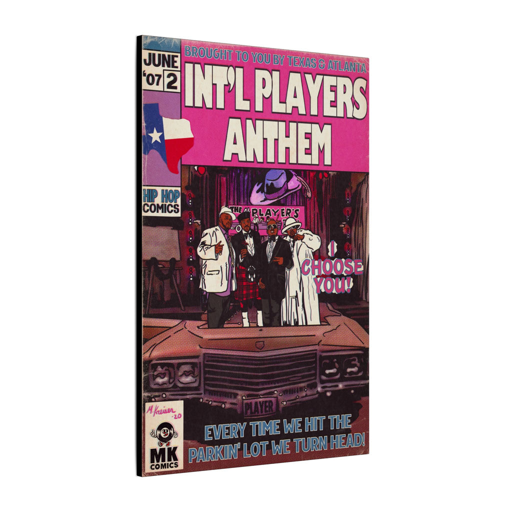 Int’l Players Anthem - Matte Canvas, Stretched, 0.75"