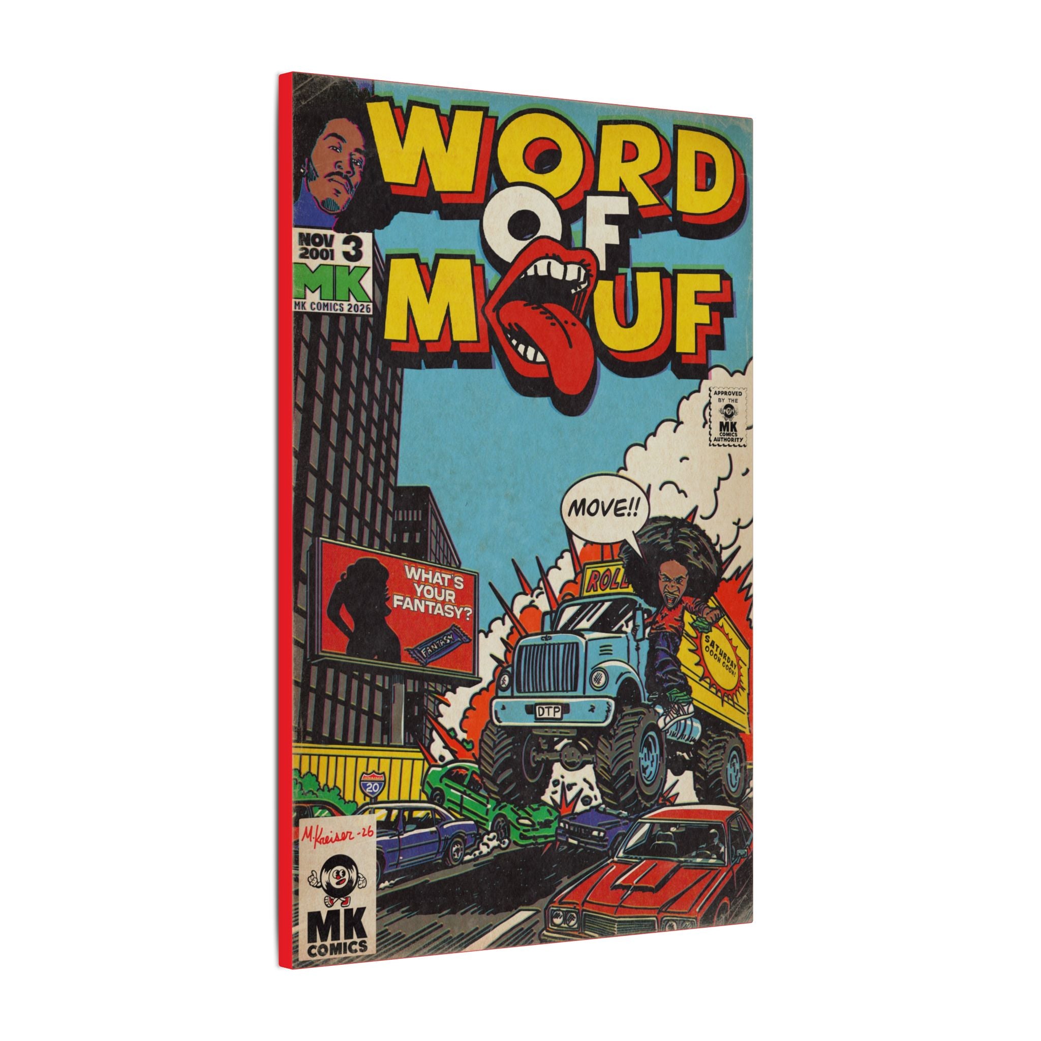 Word of Mouf - Matte Canvas, Stretched, 0.75" (Multi-Size)