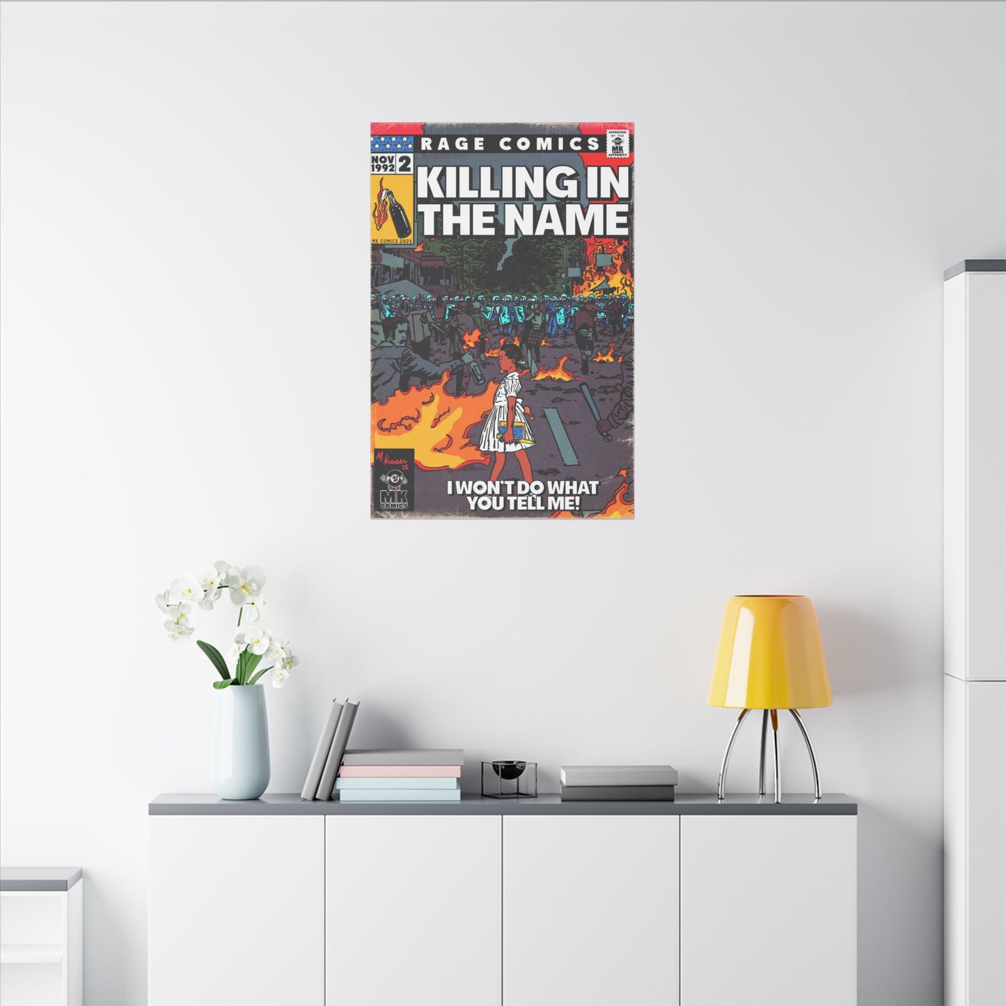 Rage - Killing In the Name - Matte Canvas, Stretched, 0.75" (Multi-Size)