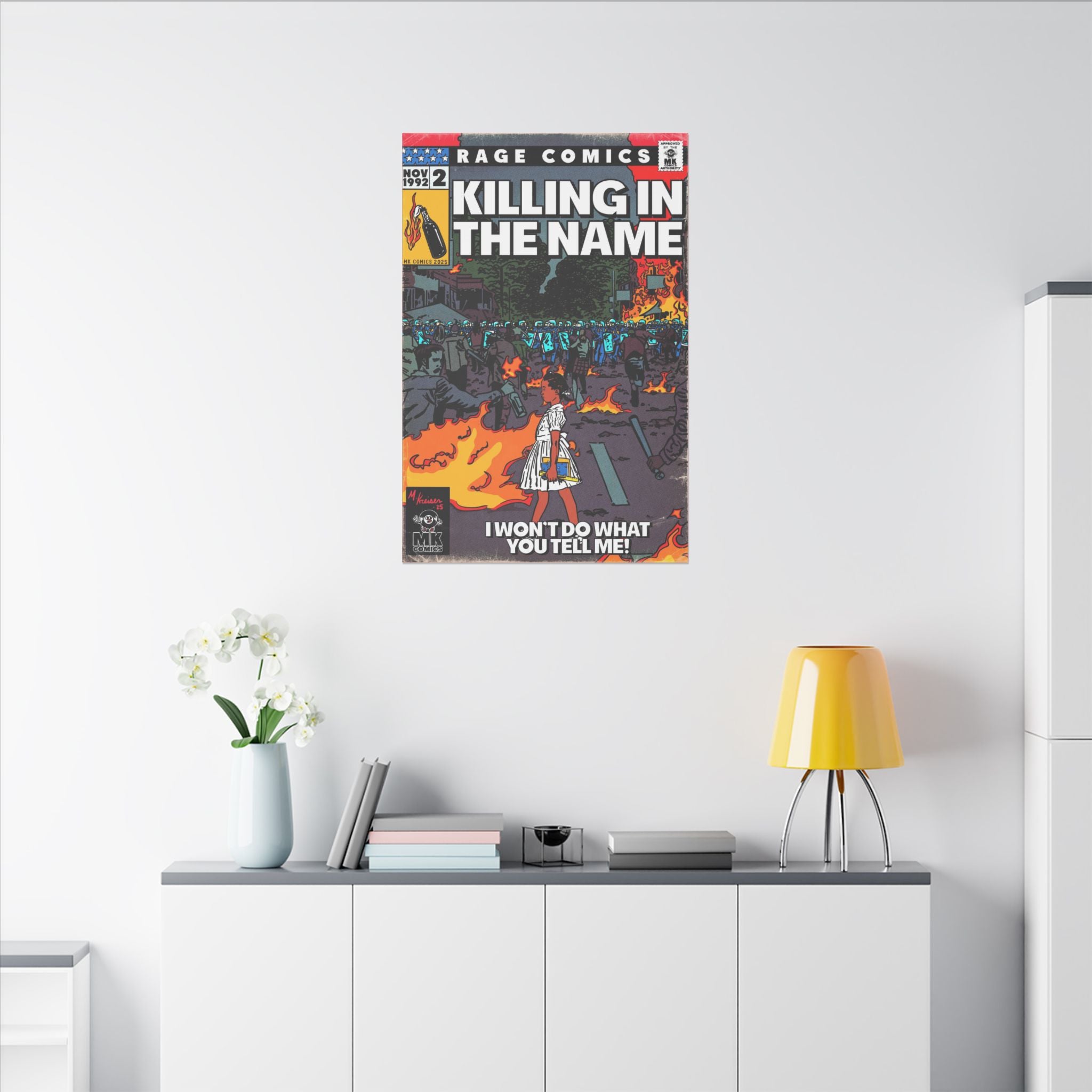 Rage - Killing In the Name - Matte Canvas, Stretched, 0.75" (Multi-Size)