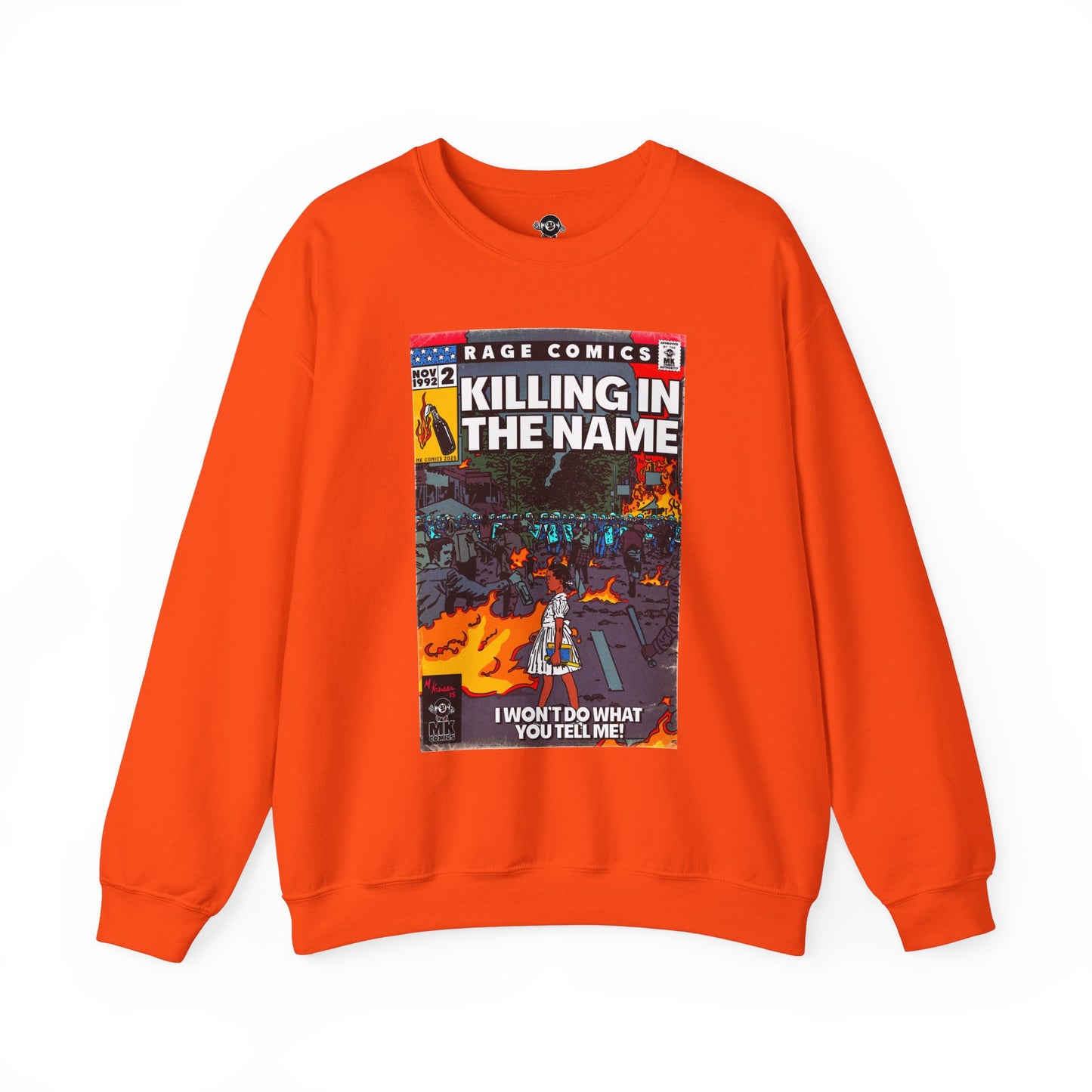 Rage - Killing In the Name - Unisex Heavy Blend™ Crewneck Sweatshirt