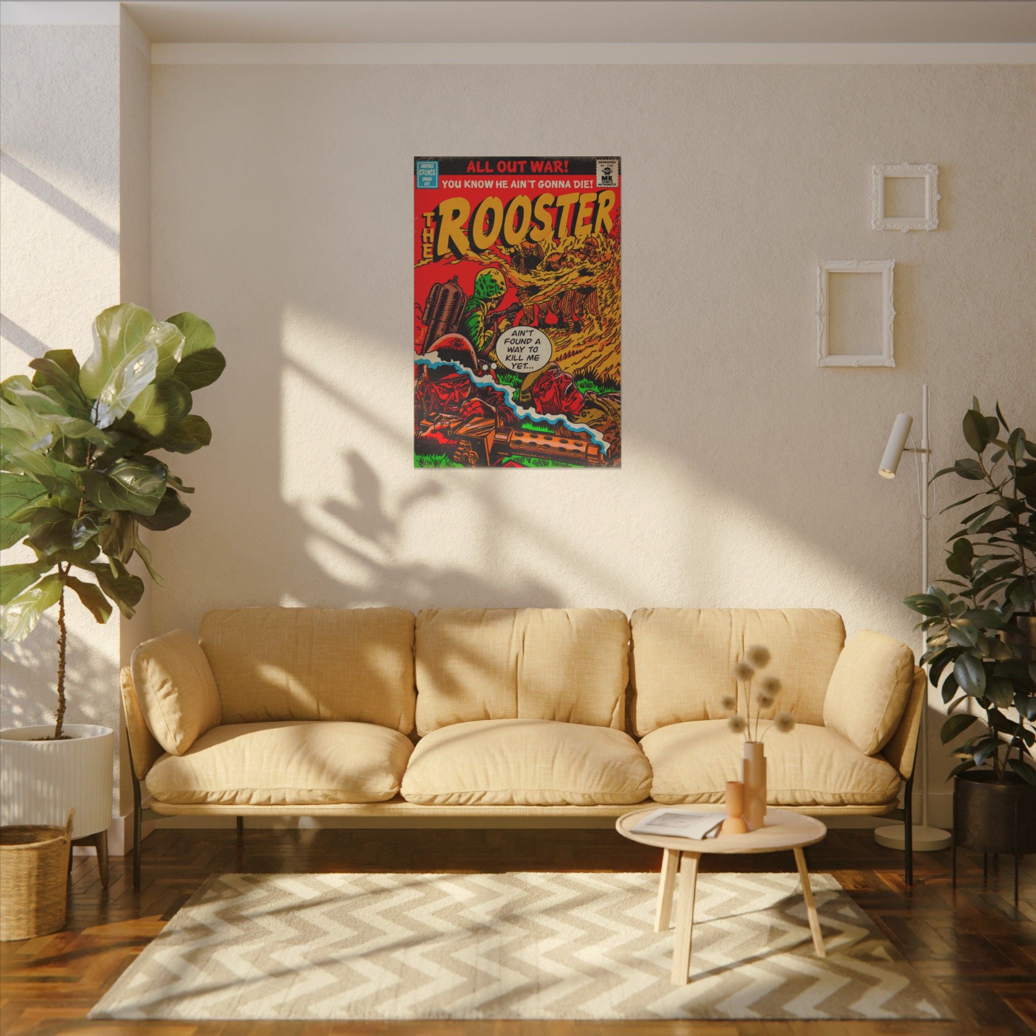 Rooster - Matte Canvas, Stretched, 0.75"