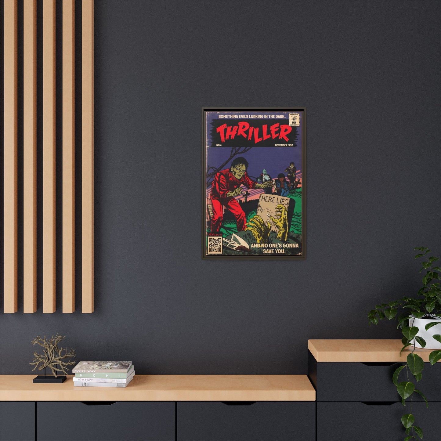 Michael Jackson- Thriller - Gallery Canvas Wraps, Vertical Frame