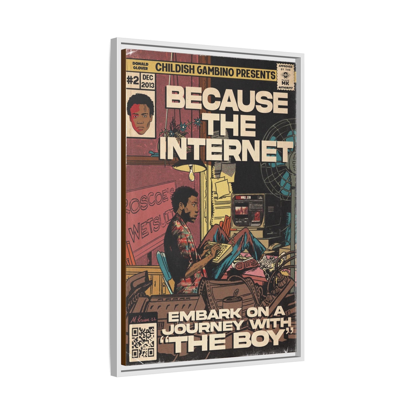 Childish Gambino - Because the Internet - Gallery Canvas Wraps, Vertical Frame