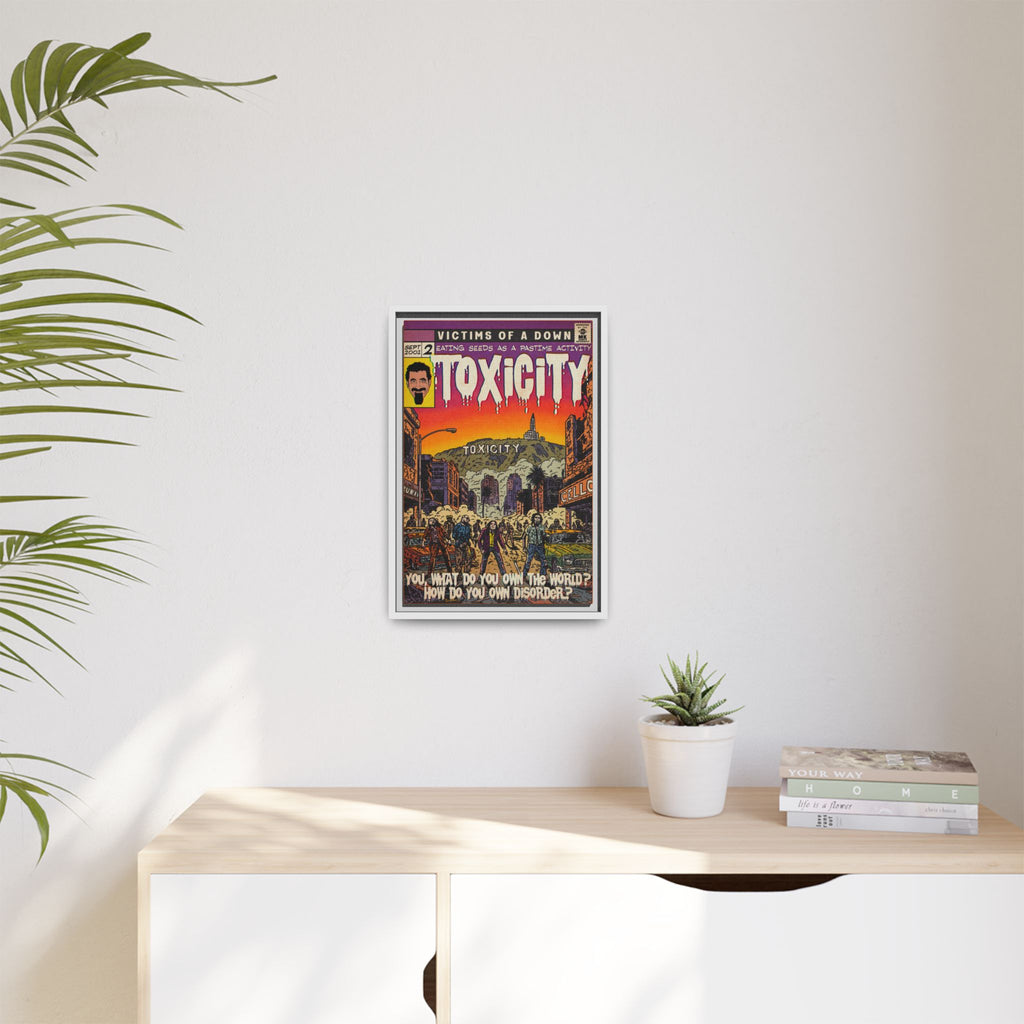 Toxicity - Matte Canvas, Framed (Multi-color)