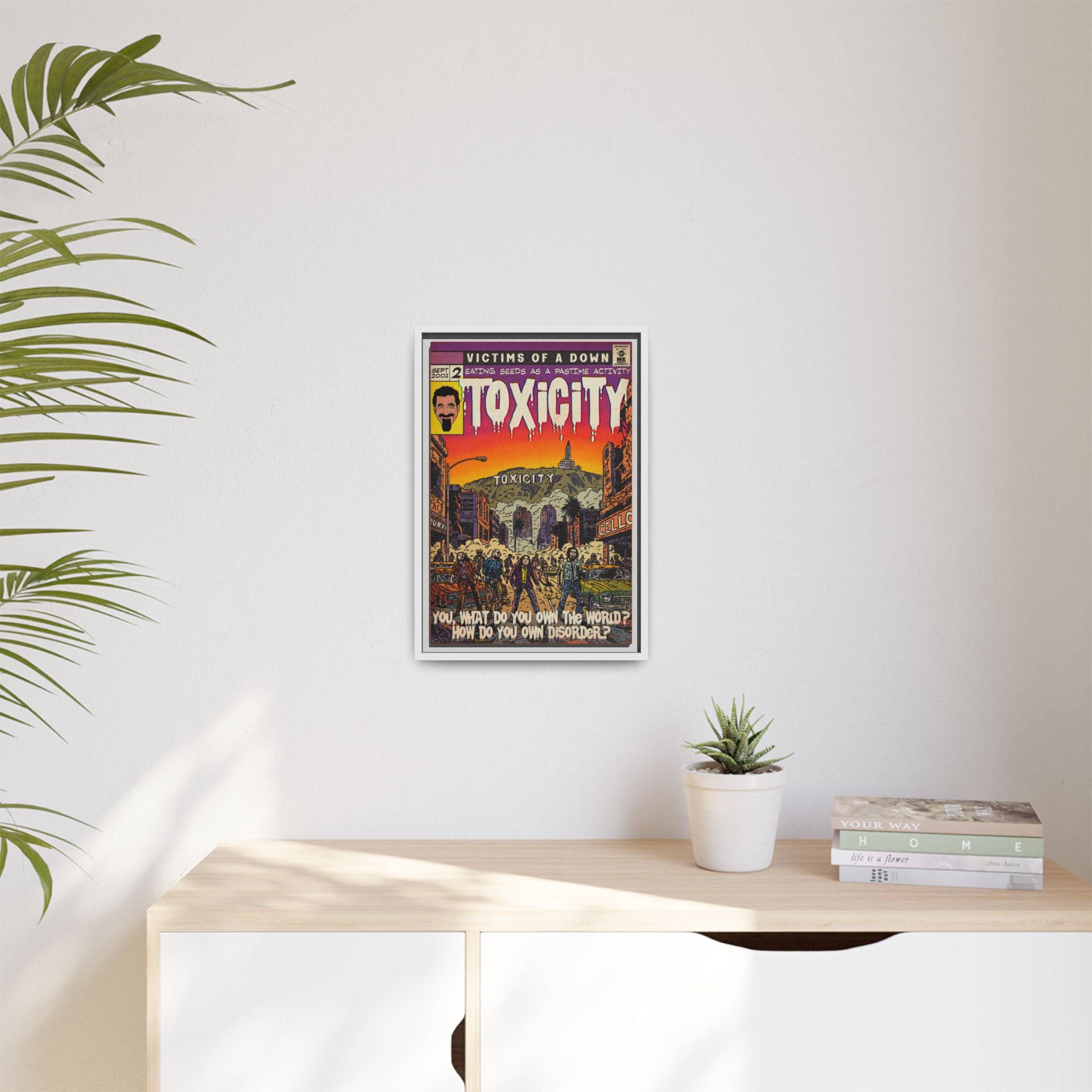 Toxicity - Matte Canvas, Framed (Multi-color)