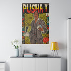 Push - Comic Book Art - Matte Canvas, Stretched, 0.75"