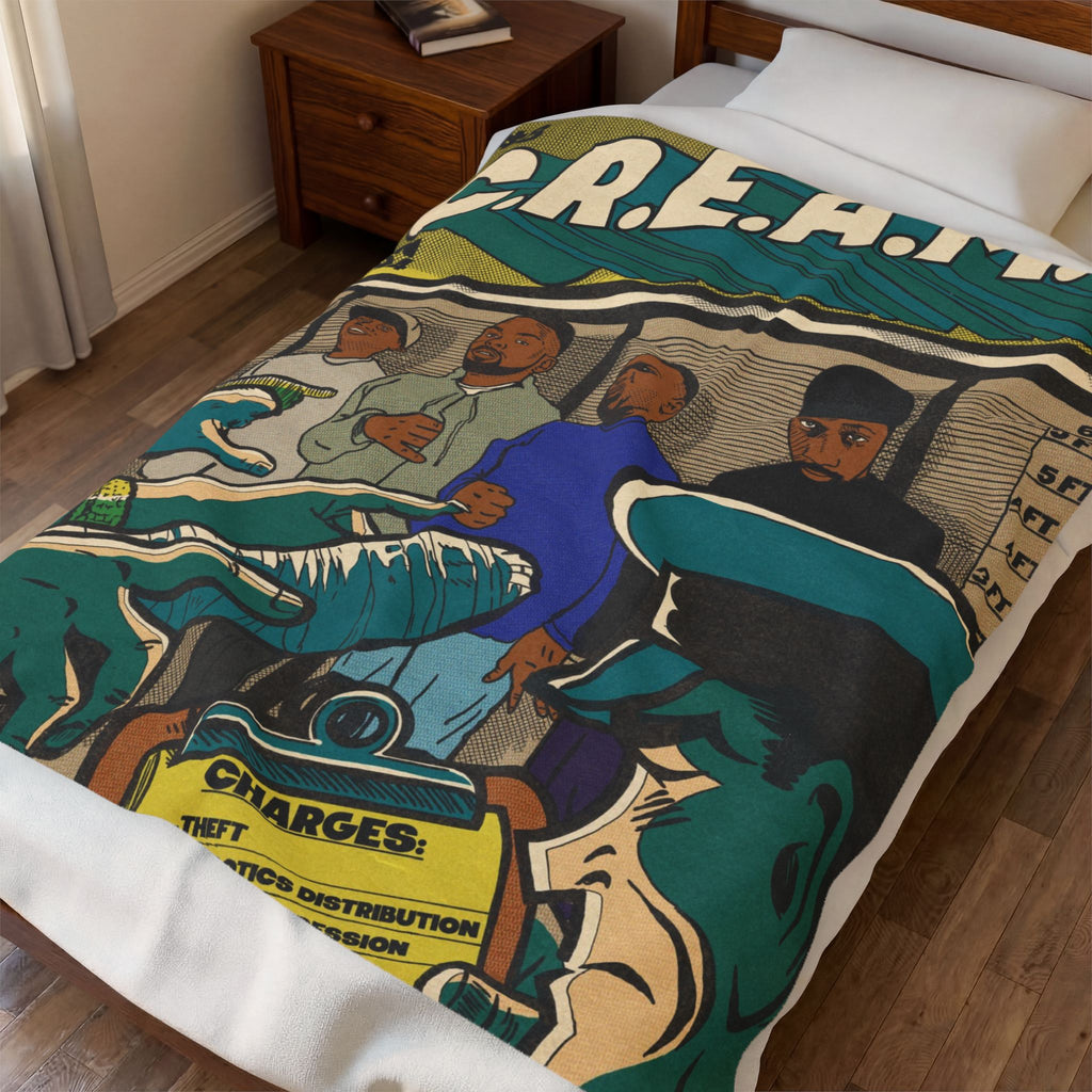 C.R.E.A.M - Velveteen Plush Blanket