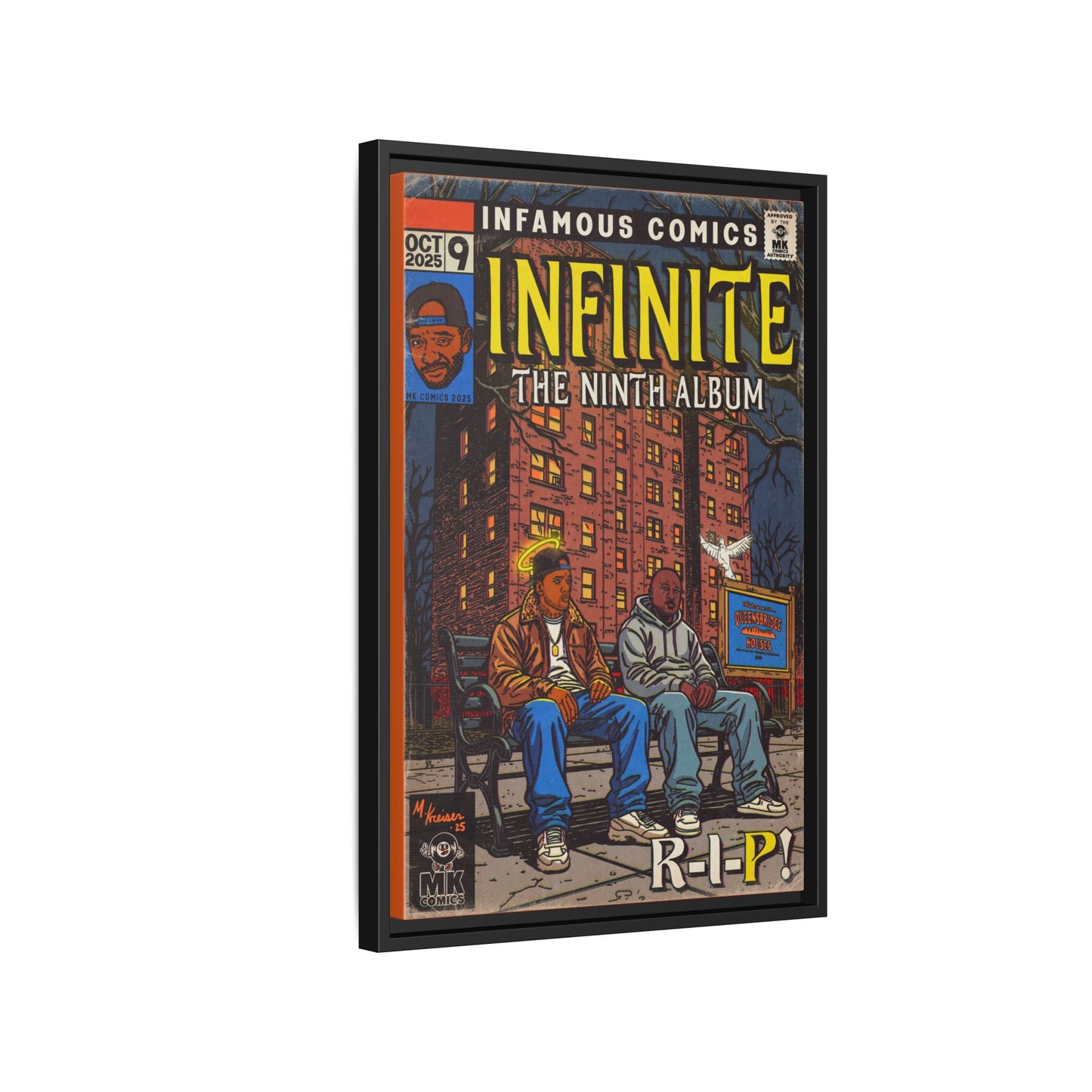 Infinite - Comic Book Art - Matte Canvas, Framed (Multi-color)