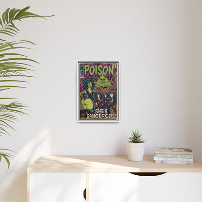 Poison - Matte Canvas, Framed (Multi-color)