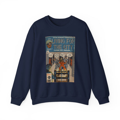 Stevie Wonder - Living For The City - Unisex Heavy Blend™ Crewneck Sweatshirt