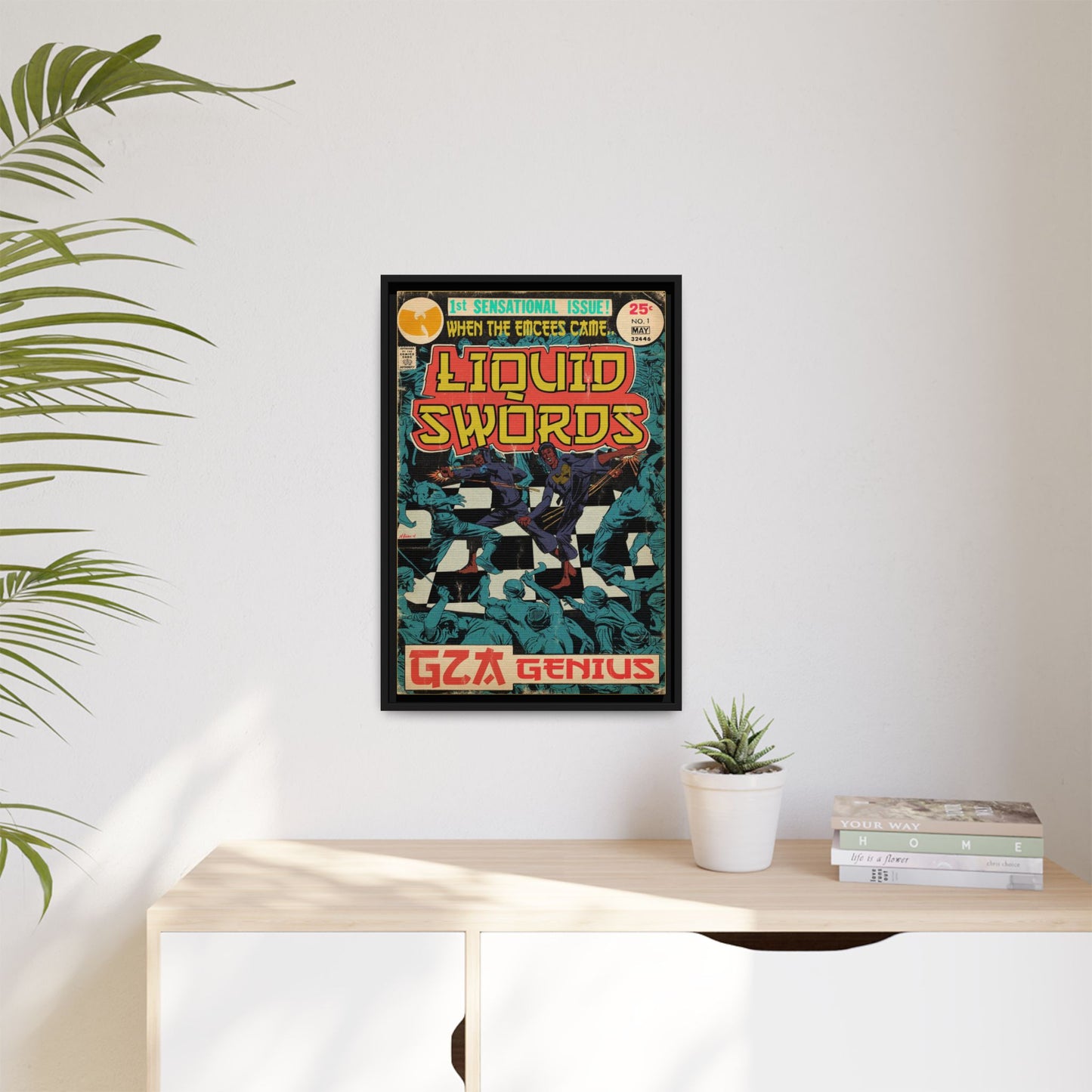 GZA/Genius - Liquid Swords - Gallery Canvas Wraps, Vertical Frame