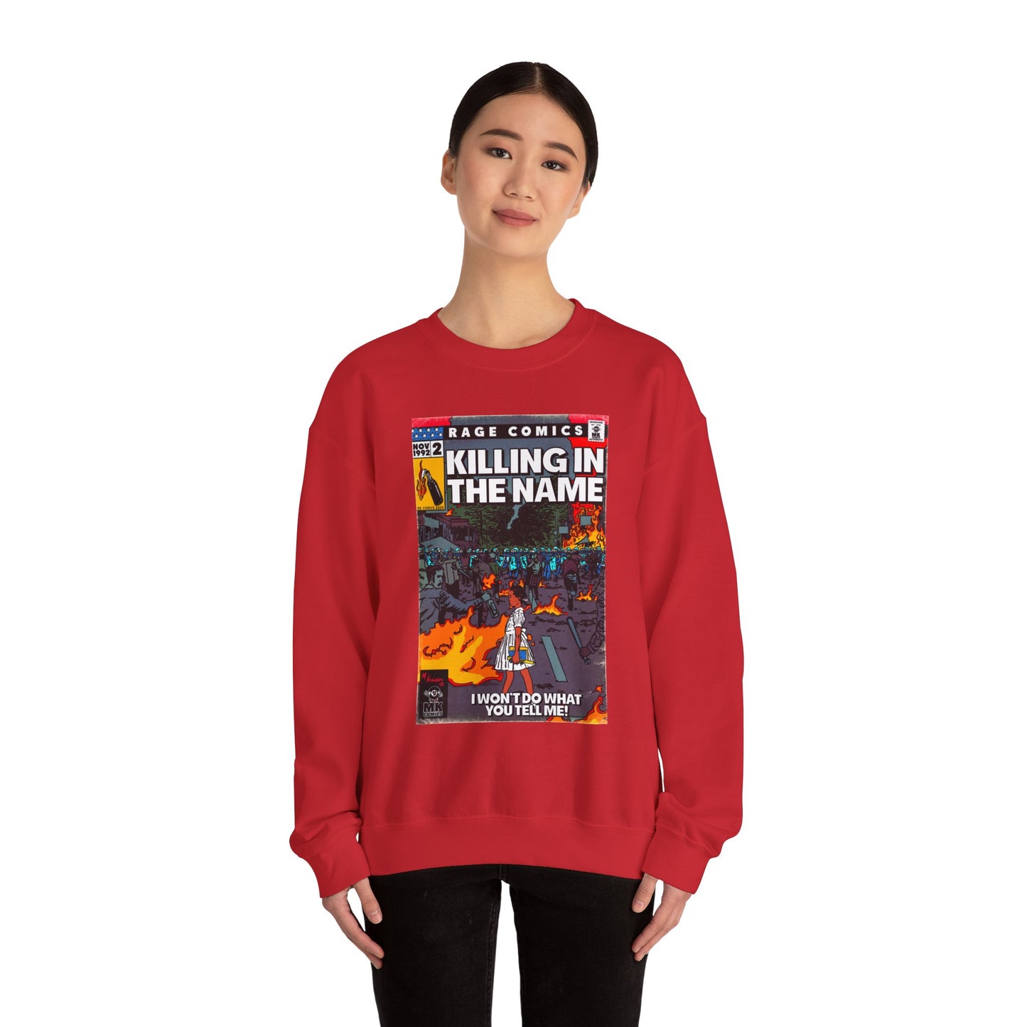 Rage - Killing In the Name - Unisex Heavy Blend™ Crewneck Sweatshirt