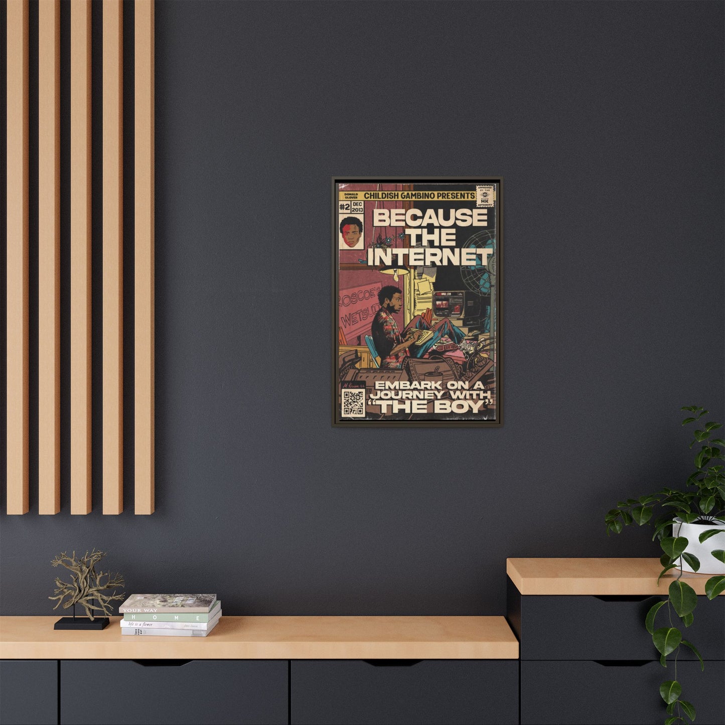 Childish Gambino - Because the Internet - Gallery Canvas Wraps, Vertical Frame
