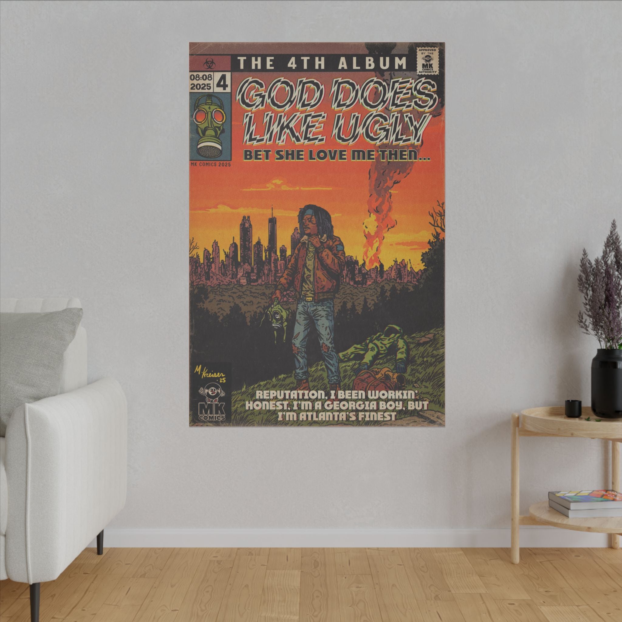 God Does Like Ugly - Matte Canvas, Stretched, 0.75" (Multi-Size)