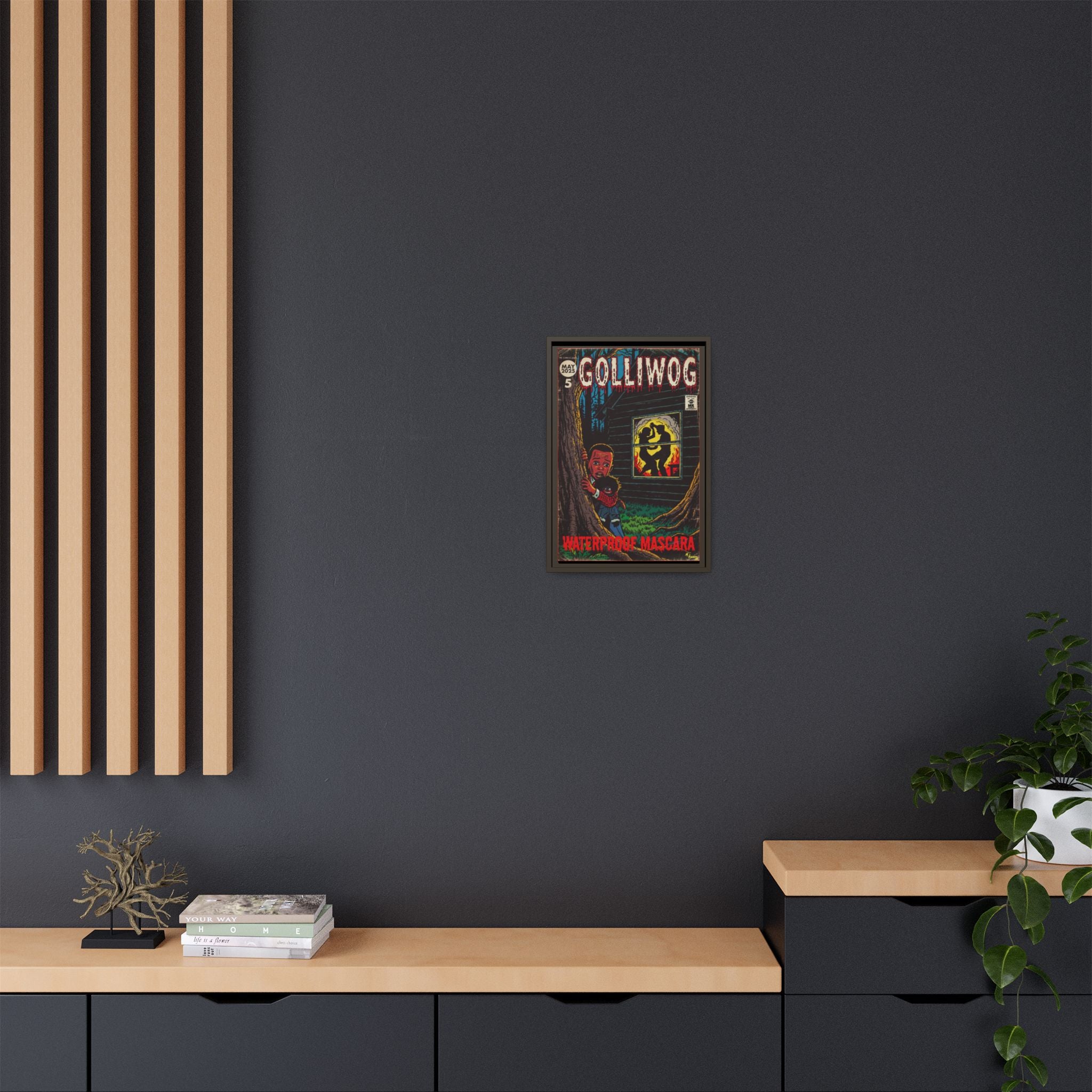 Waterproof Mascara - Golliwog - Matte Canvas, Framed (Multi-color)