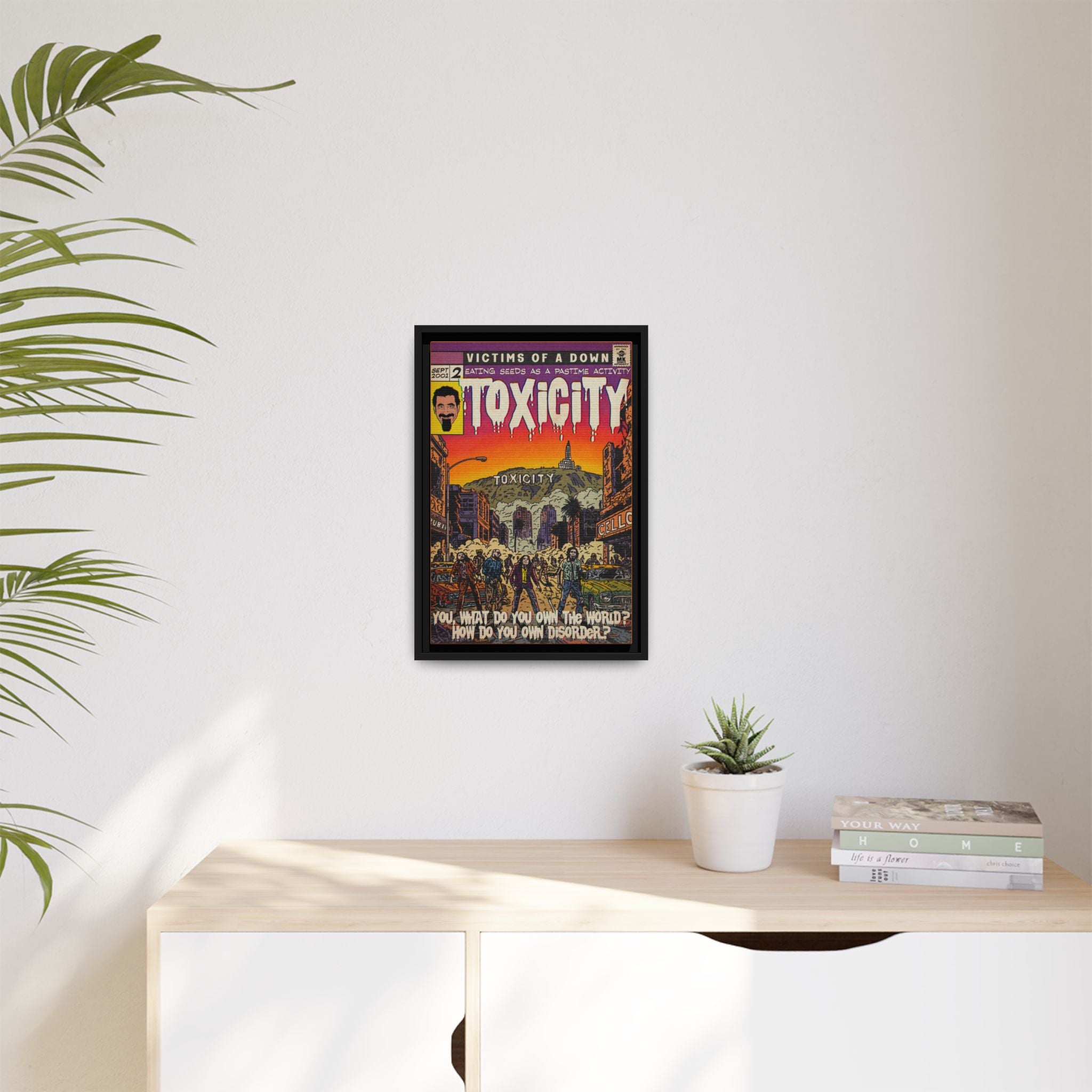 Toxicity - Matte Canvas, Framed (Multi-color)