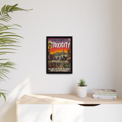 Toxicity - Matte Canvas, Framed (Multi-color)