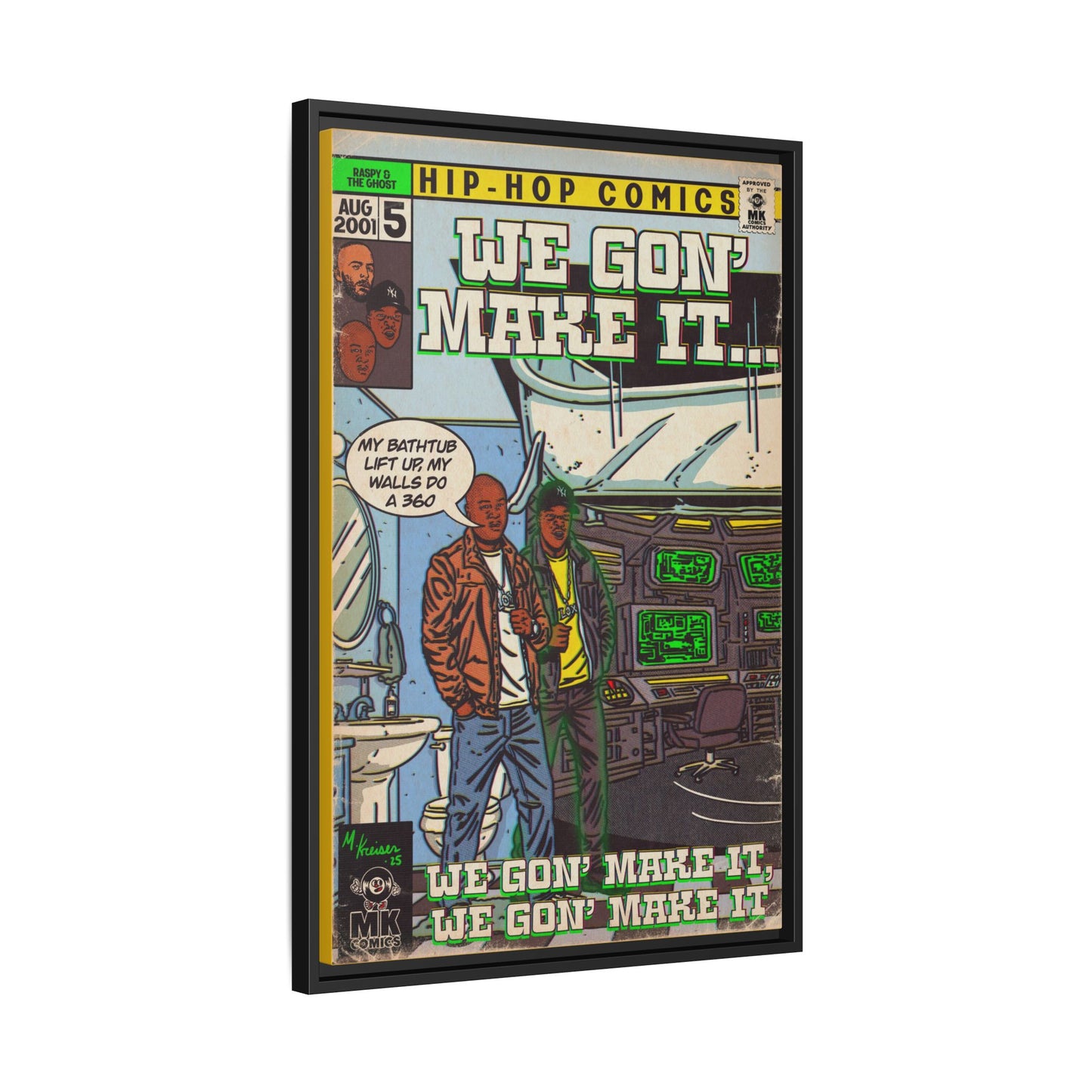 We Gon' Make It - Matte Canvas, Framed (Multi-color)