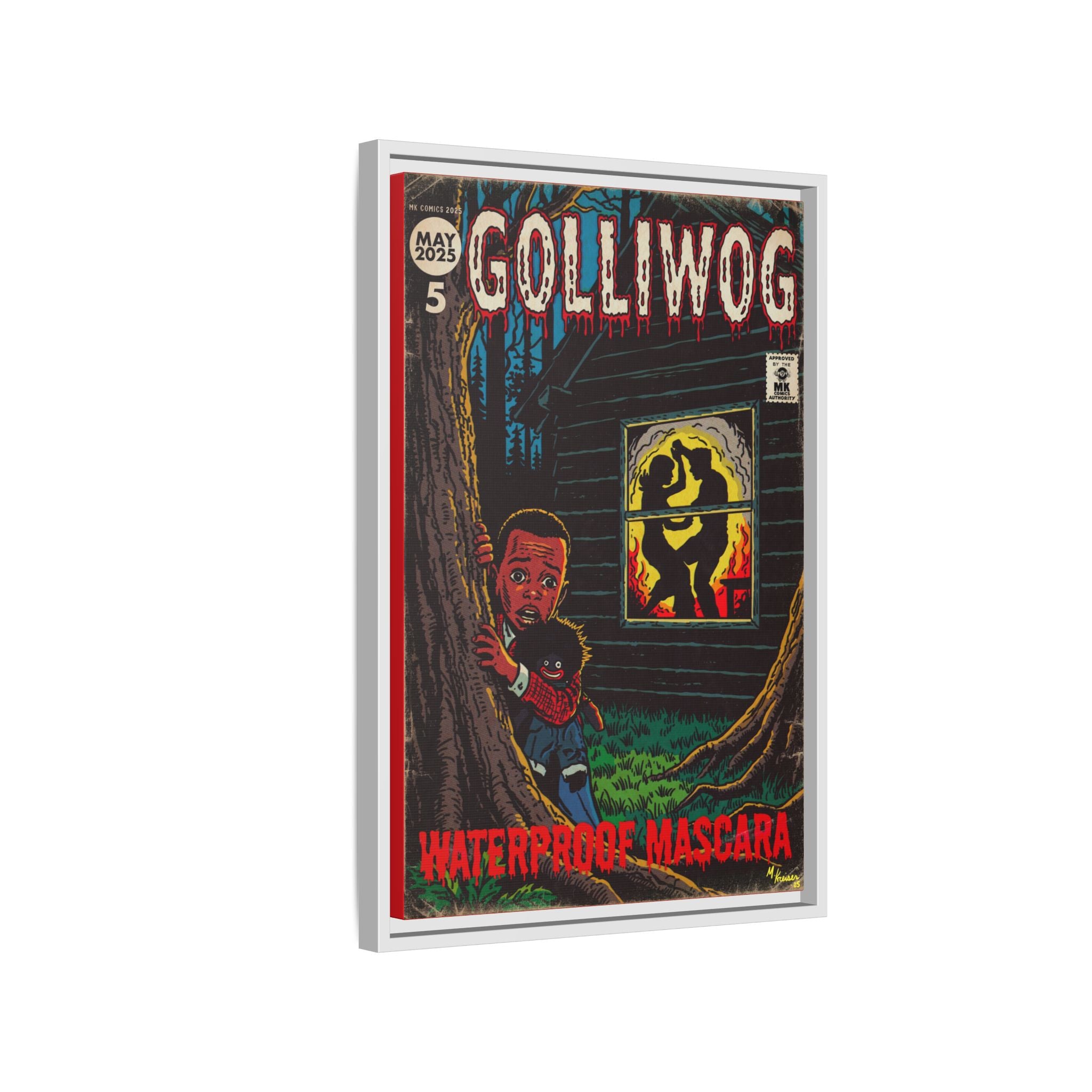 Waterproof Mascara - Golliwog - Matte Canvas, Framed (Multi-color)